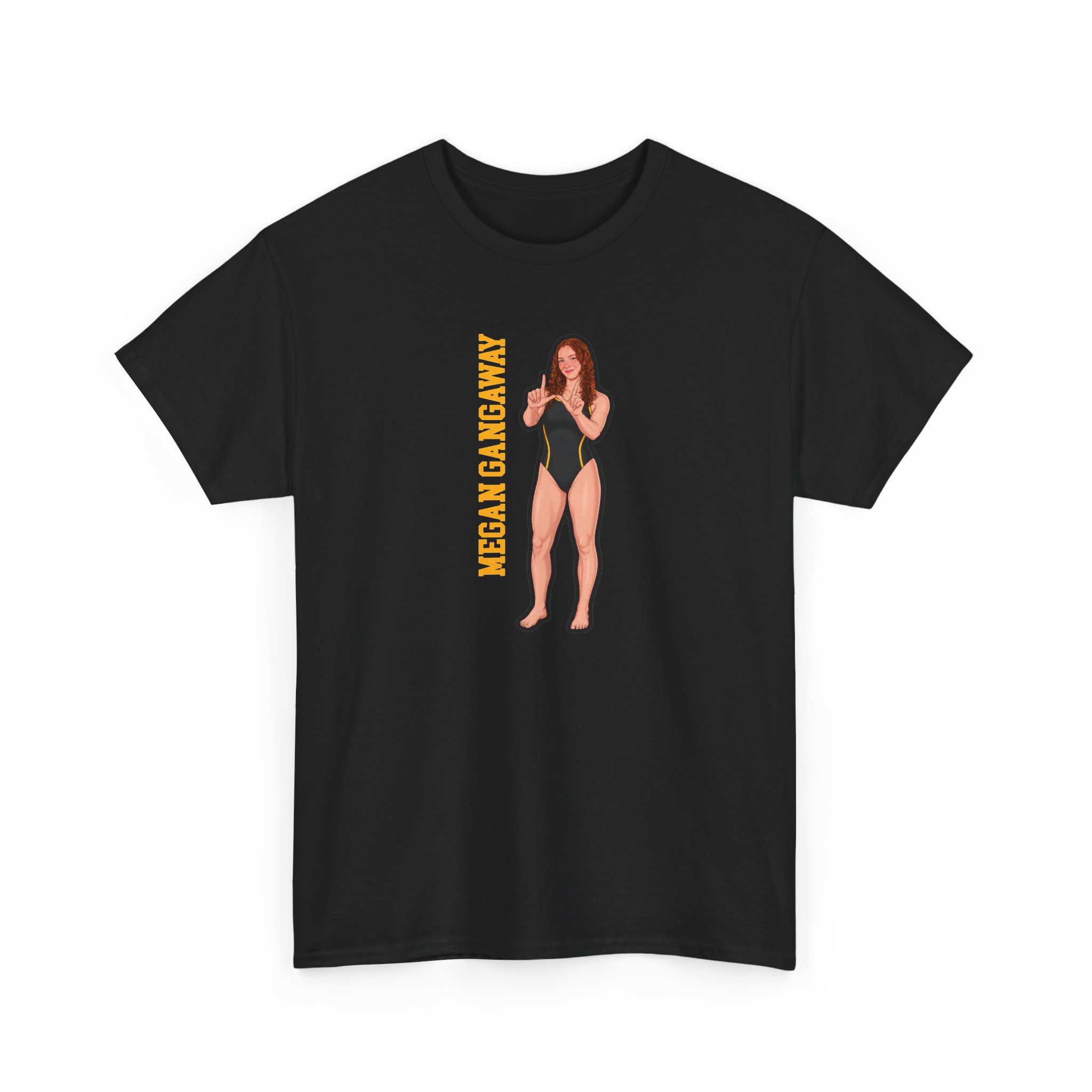 Tee — character_name_vertical in Black
