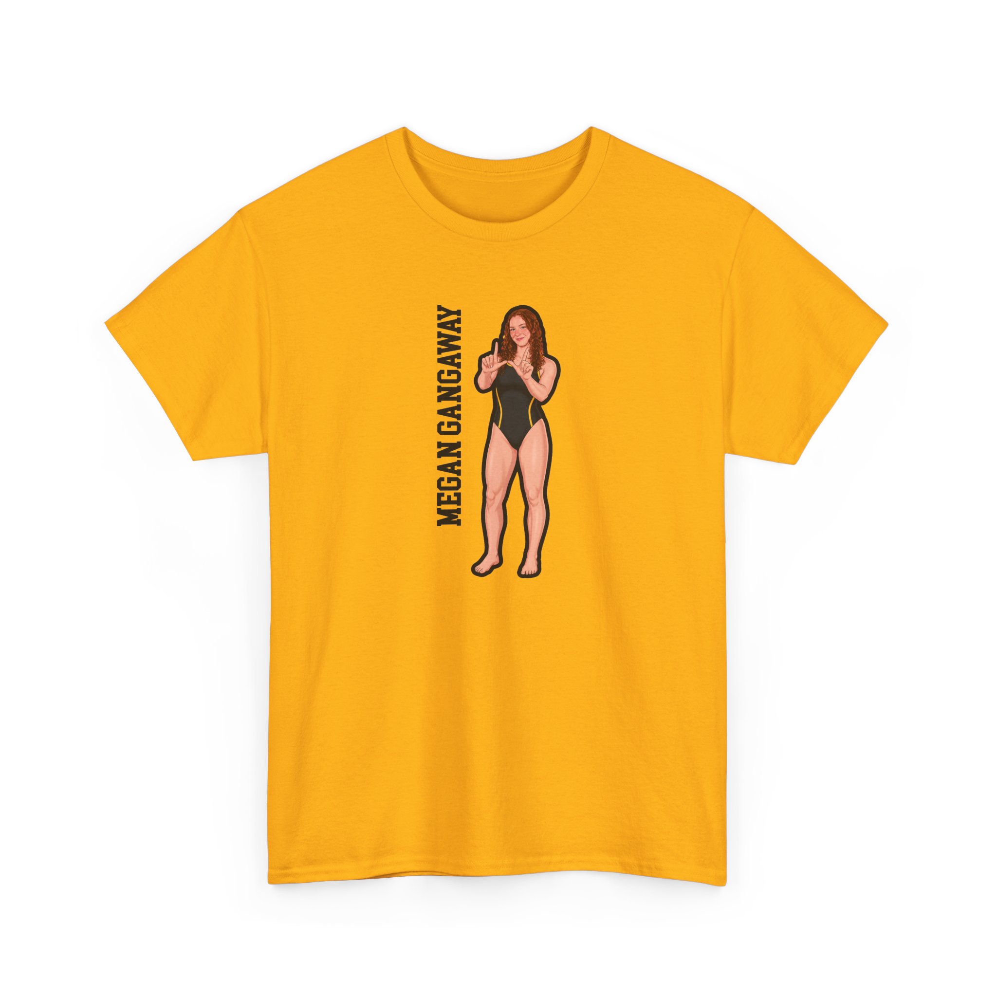 Tee — character_name_vertical in Gold