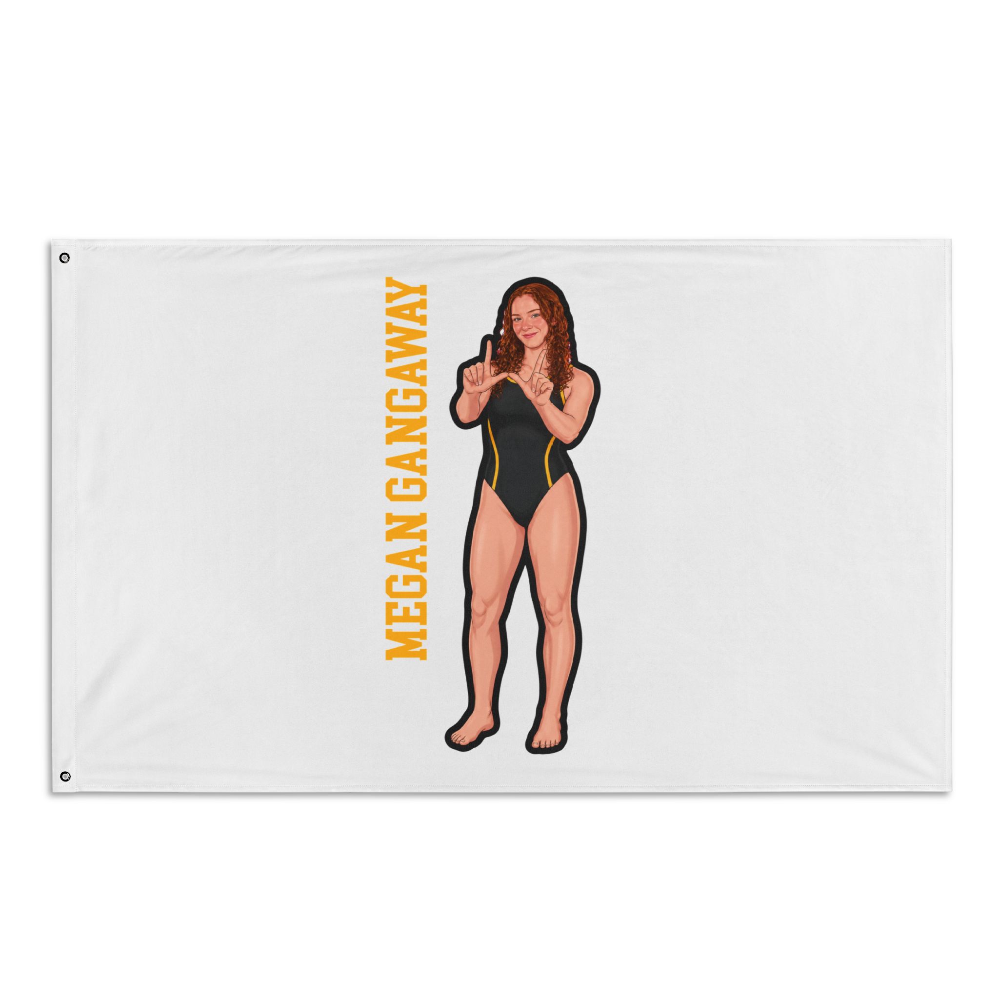 Flag (35 × 56 in) — character_name_vertical in Classic