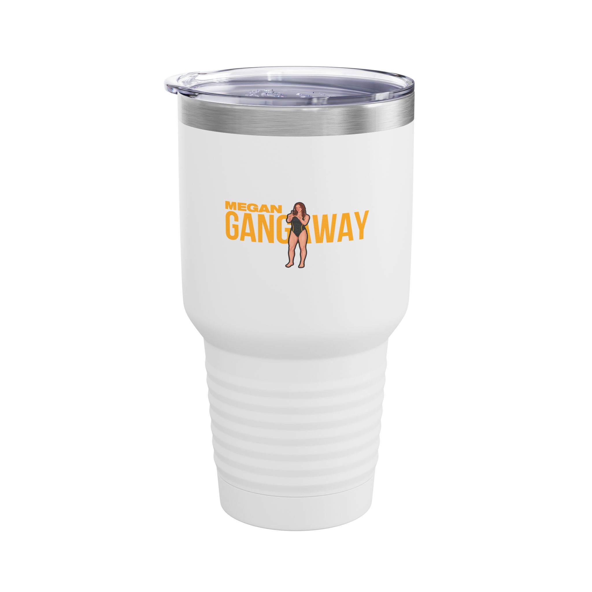 30oz Tumbler — character_player_name in White