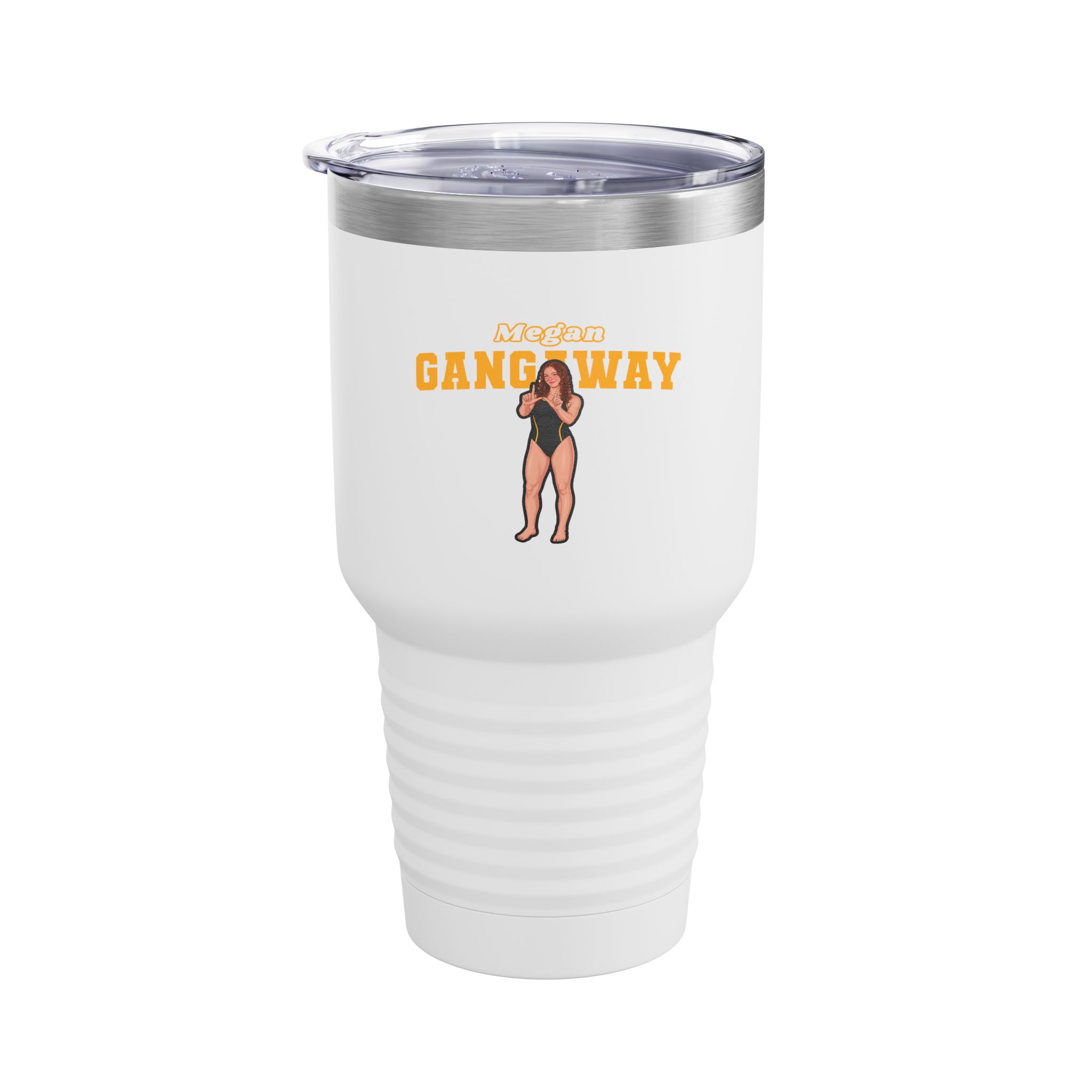 30oz Tumbler — character_name_arch in White