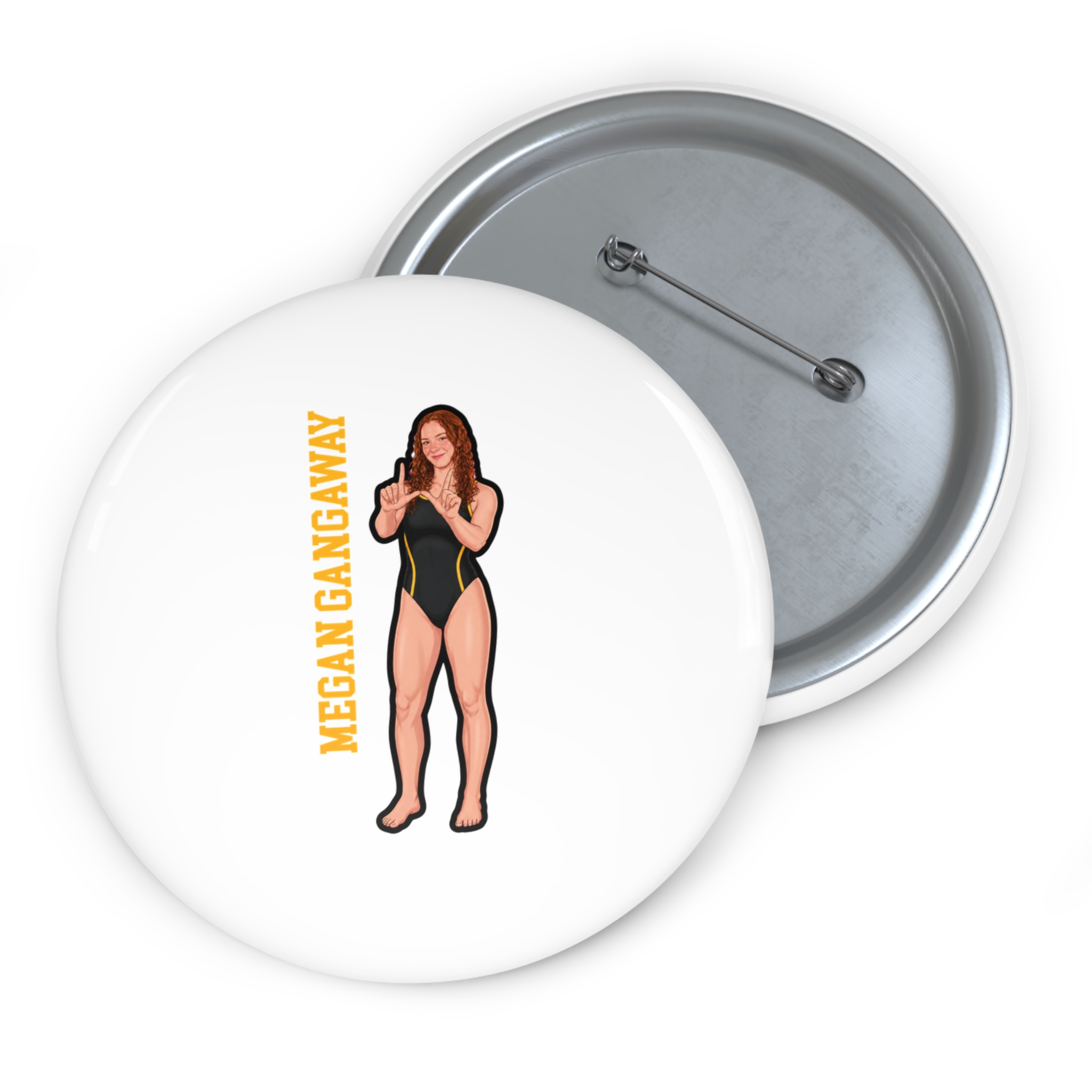 Game Day Pin — character_name_vertical in Classic