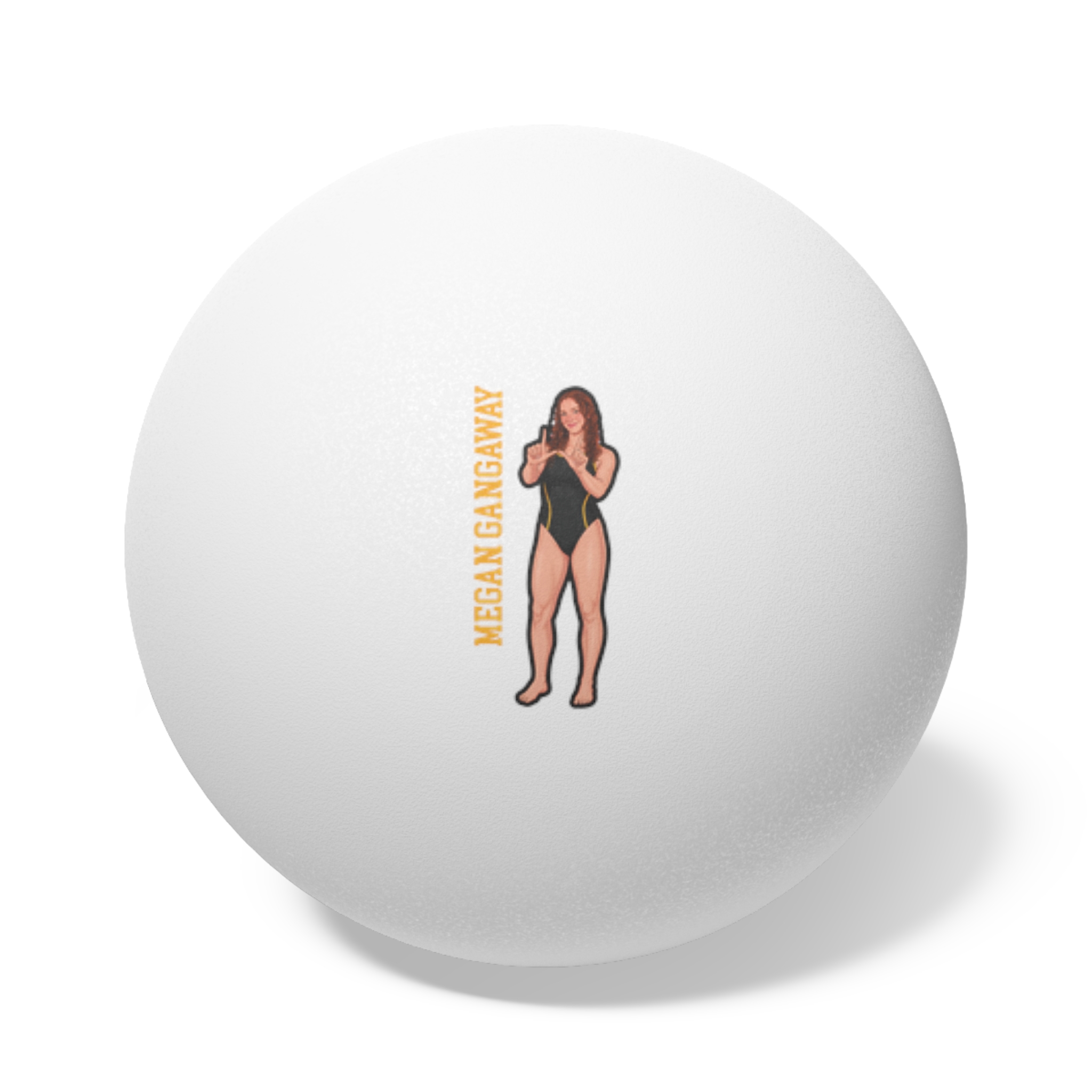 Ping Pong Balls, 6 pcs — character_name_vertical in White