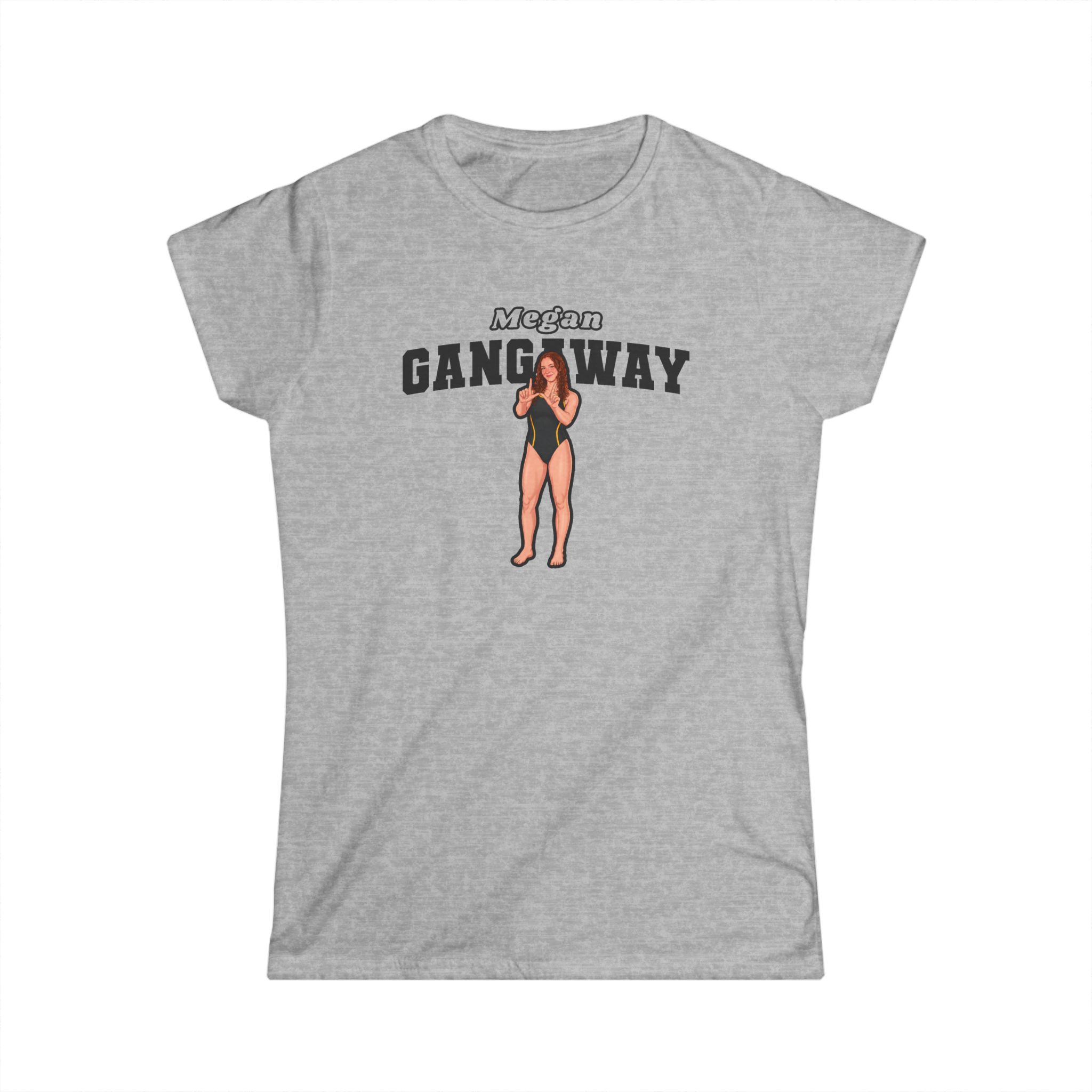 Women's Softstyle Tee — character_name_arch in Grey