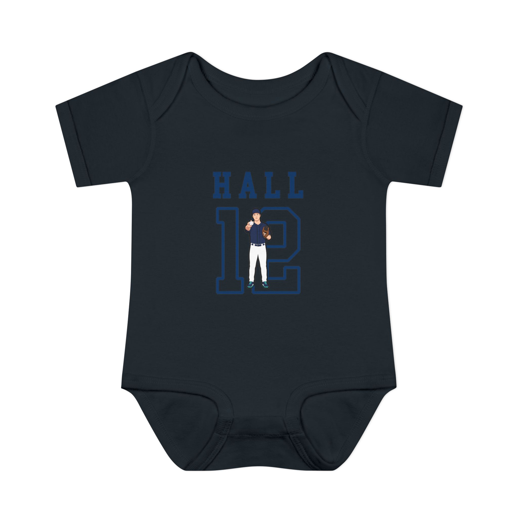 Baby Onesie — character_shirsey in Black