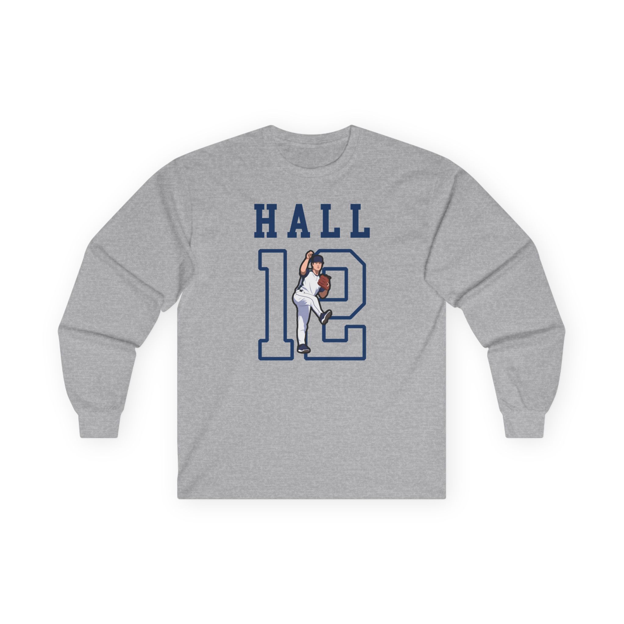 Long Sleeve Tee — character_shirsey in Grey