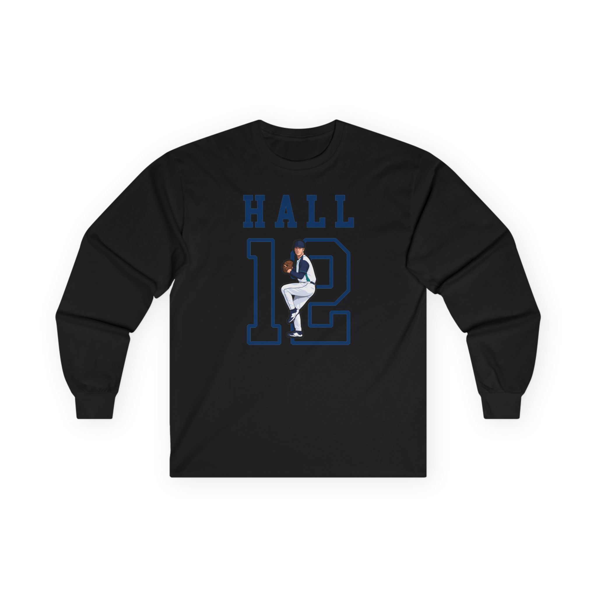 Long Sleeve Tee — character_shirsey in Black