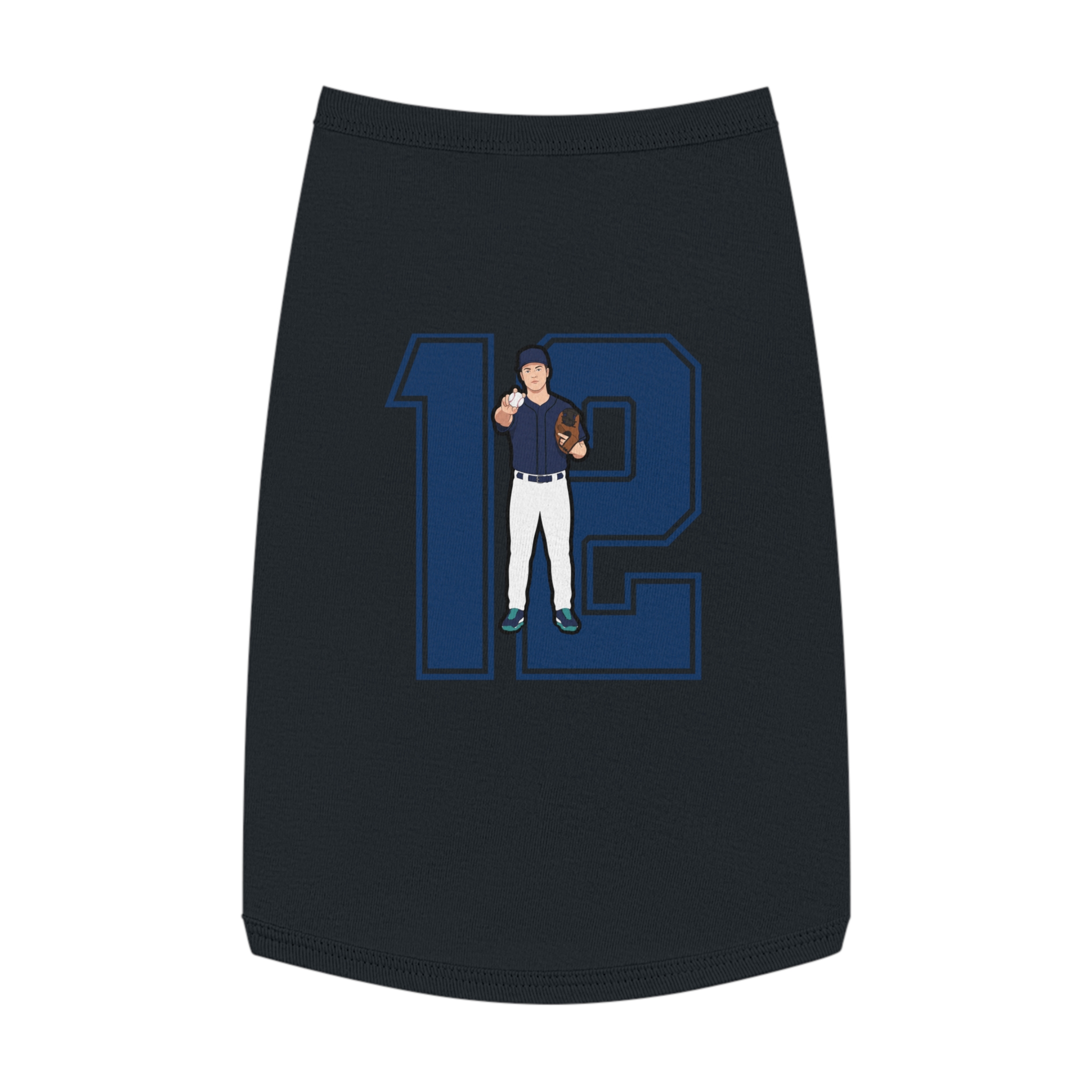 Pet Tank Top — character_number in Black
