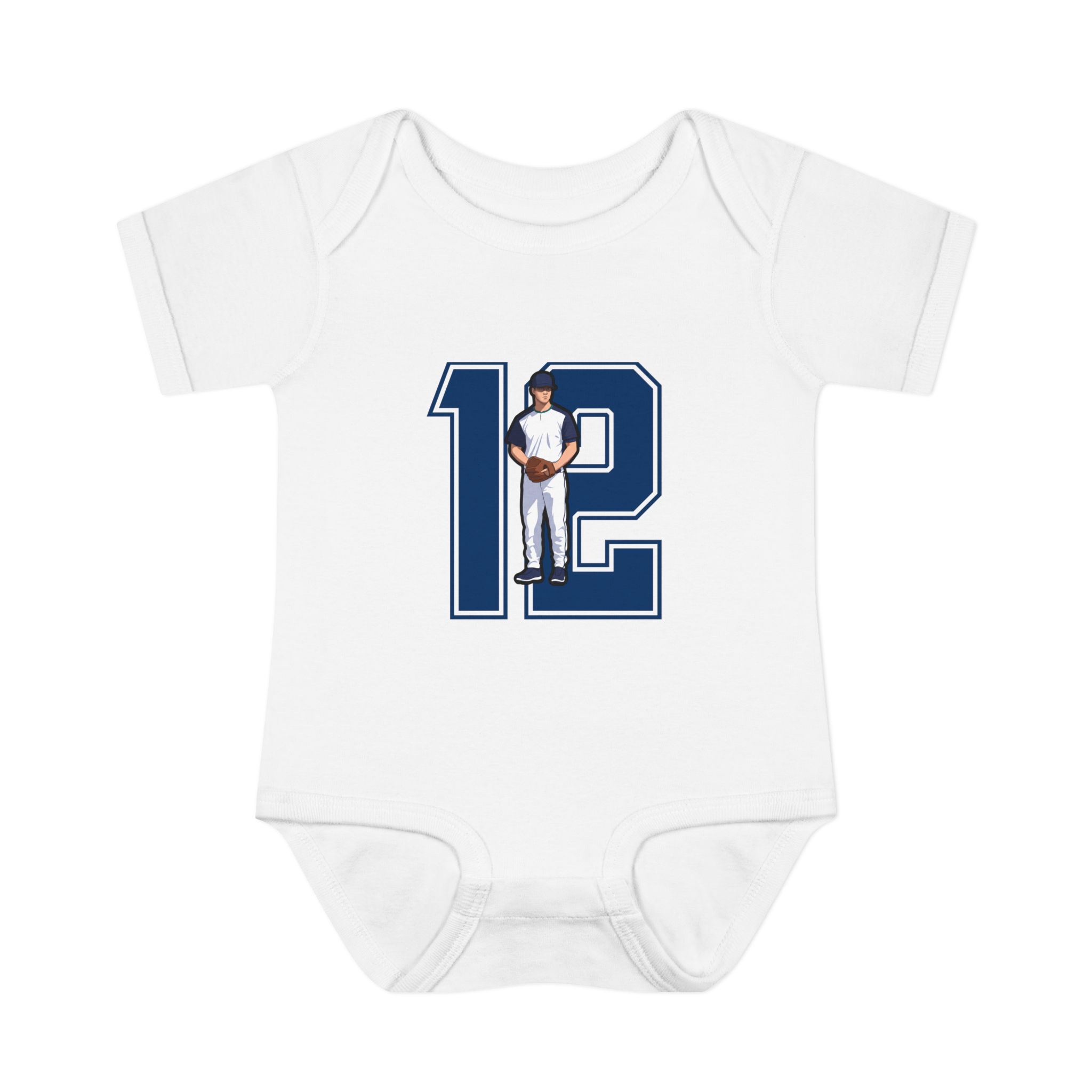 Baby Onesie — character_number in White