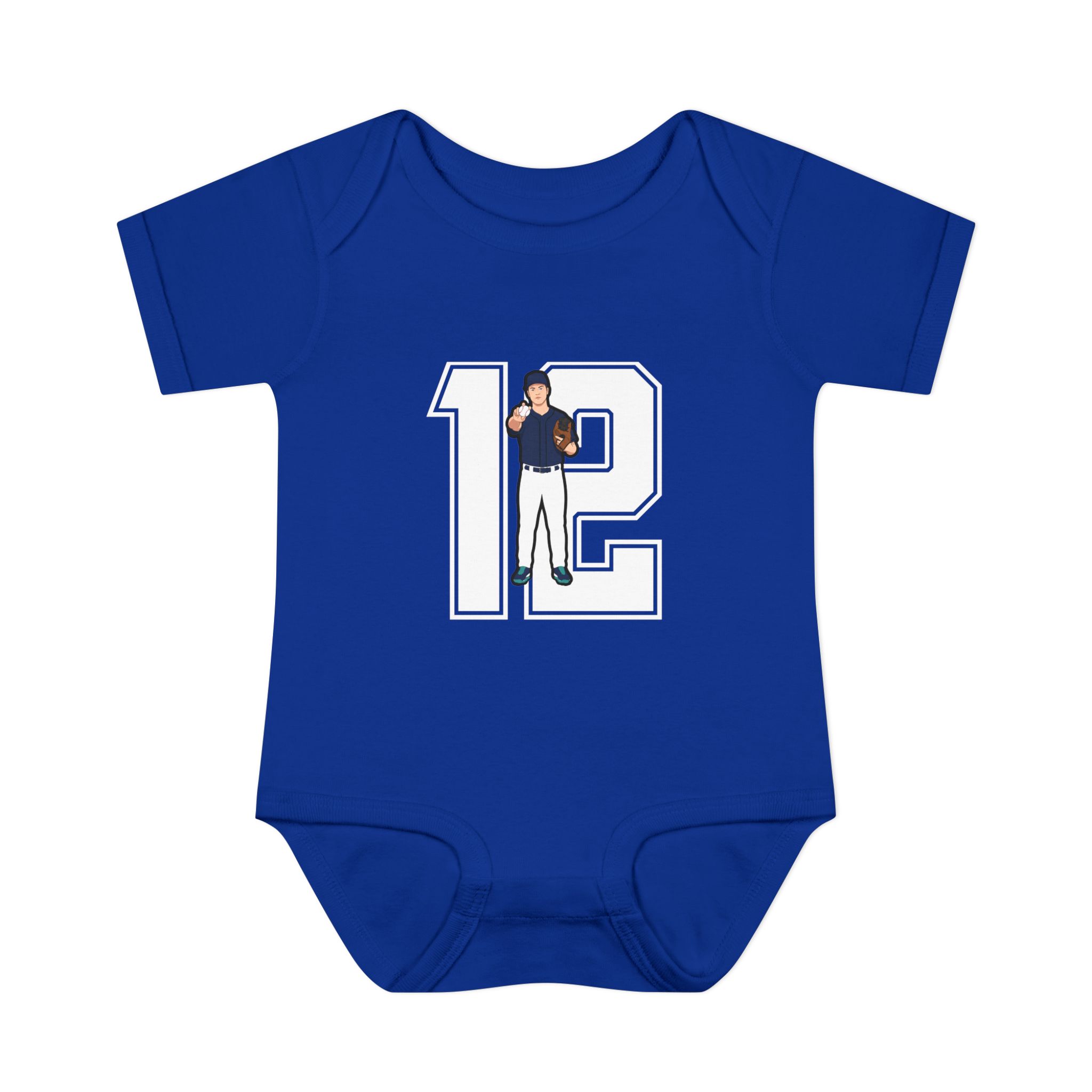 Baby Onesie — character_number in Royal