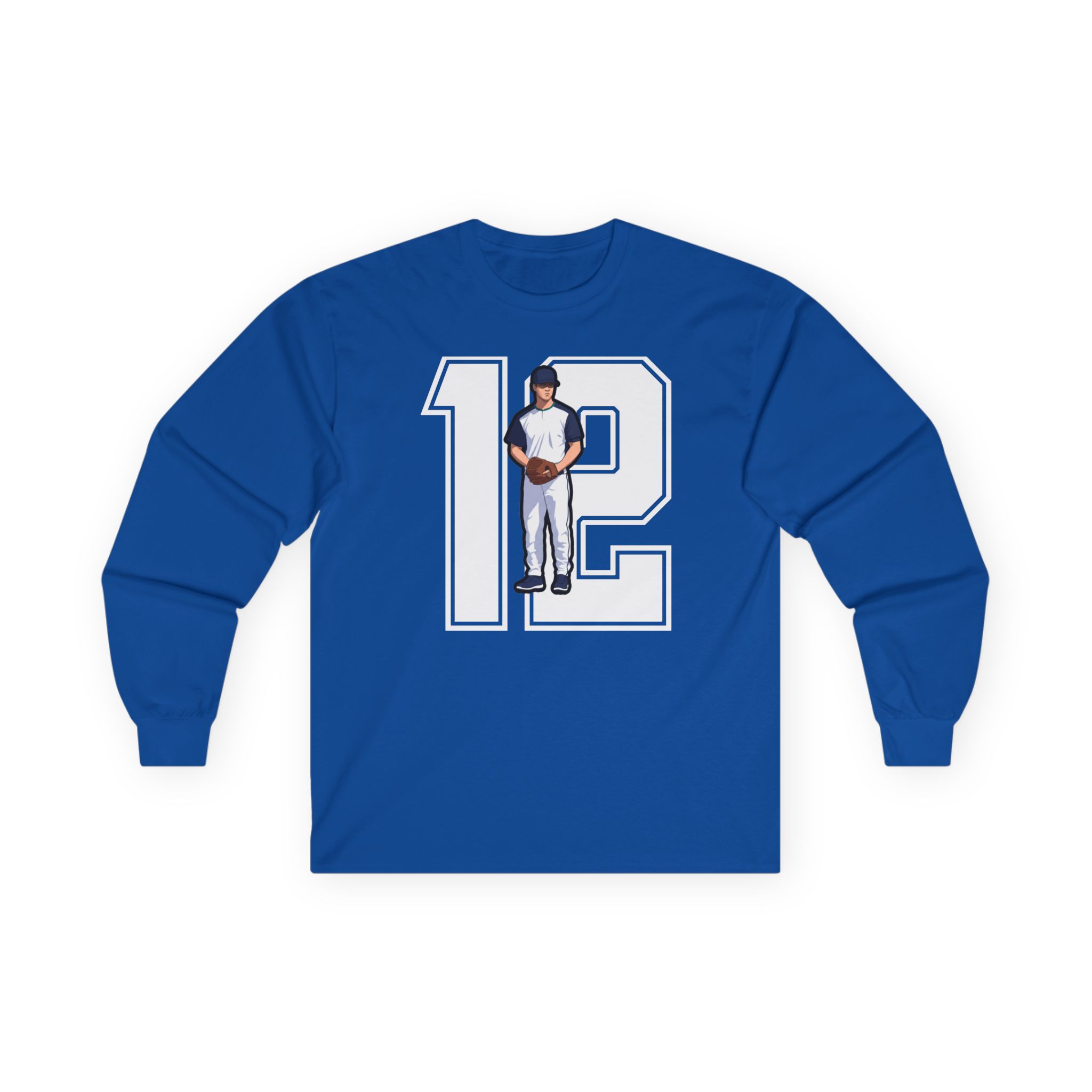 Long Sleeve Tee — character_number in Royal