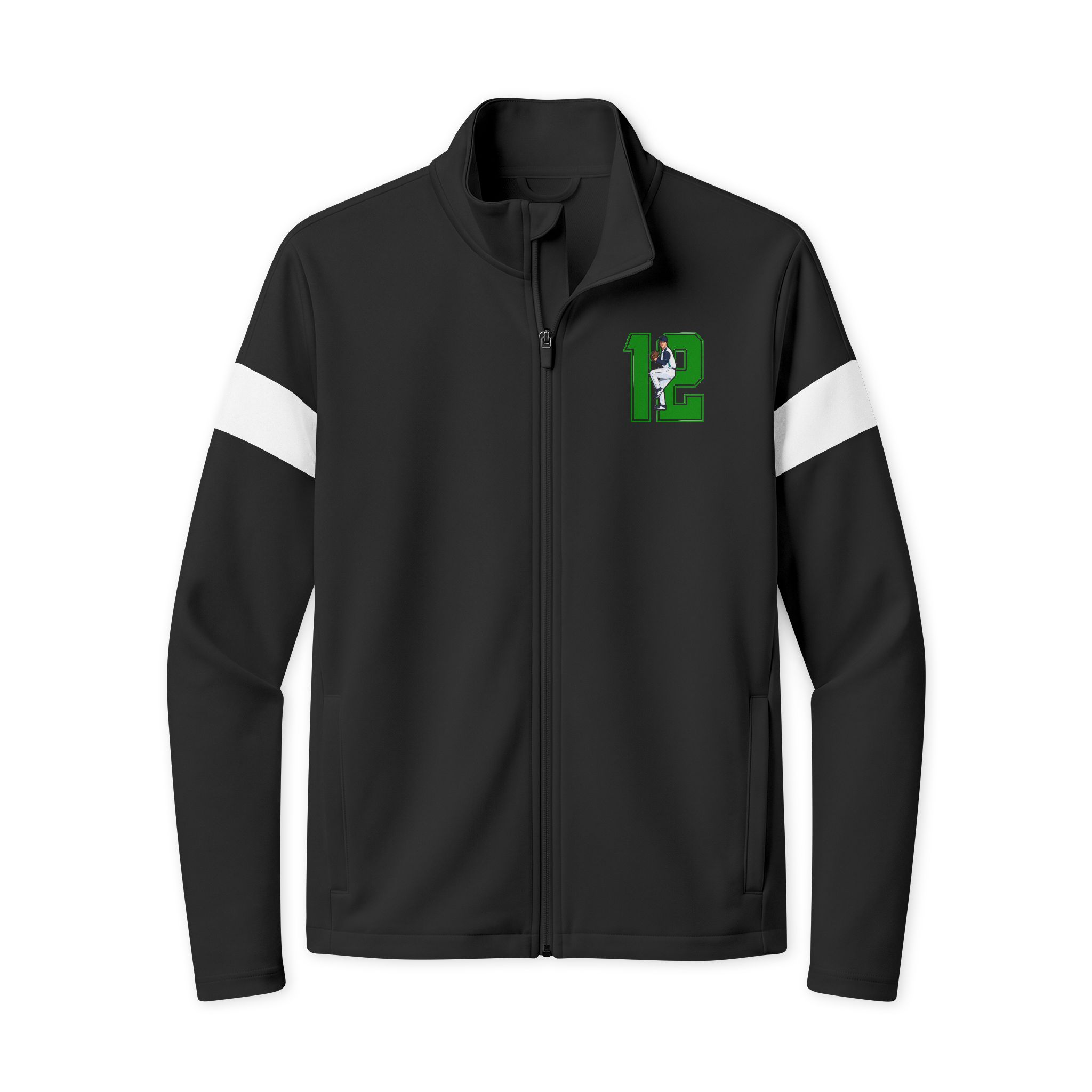 Travel Full-Zip Jacket — character_number in Black/ White