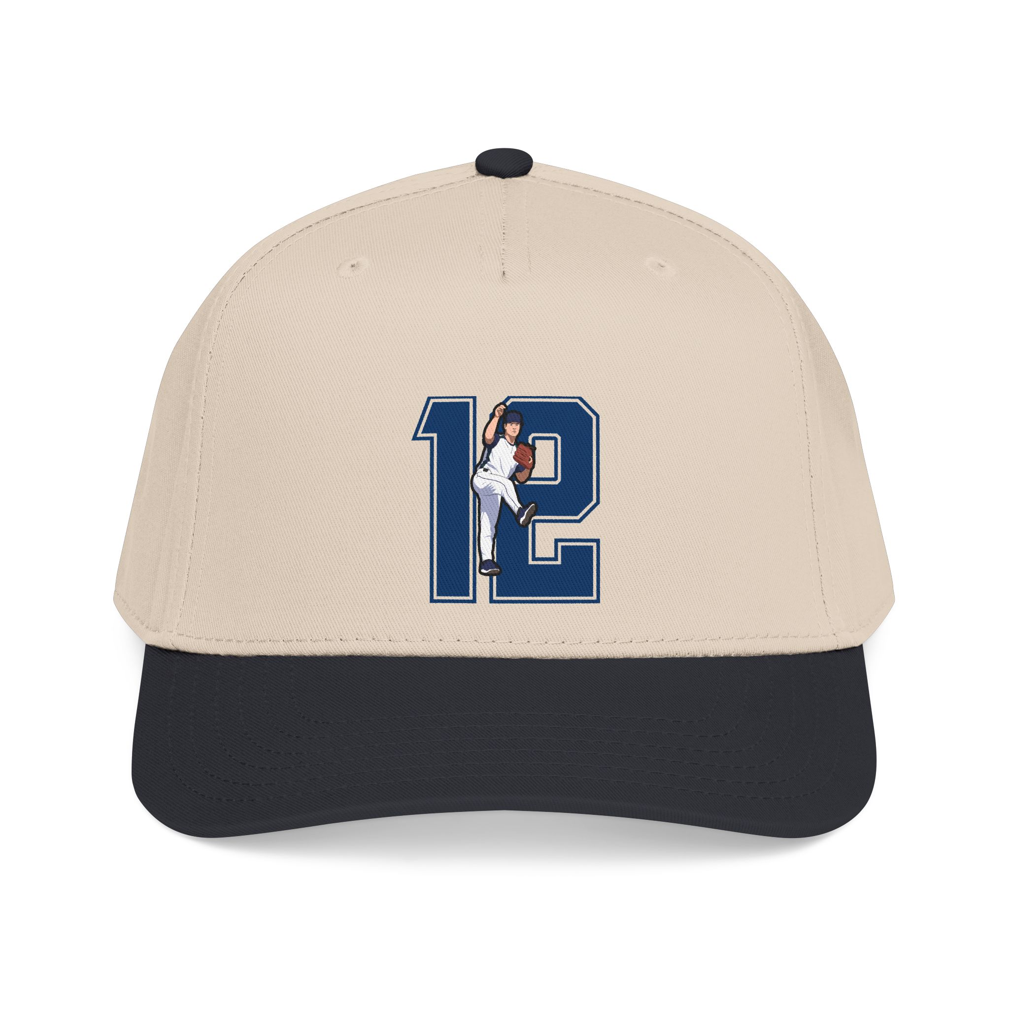 Baseball Cap — character_number in Black / Natural