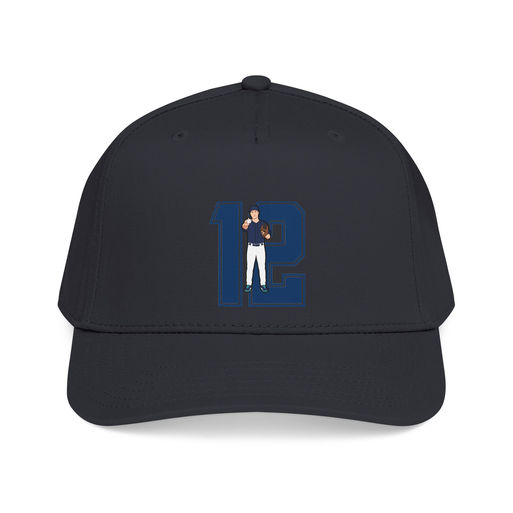 Baseball Cap — character_number in Black
