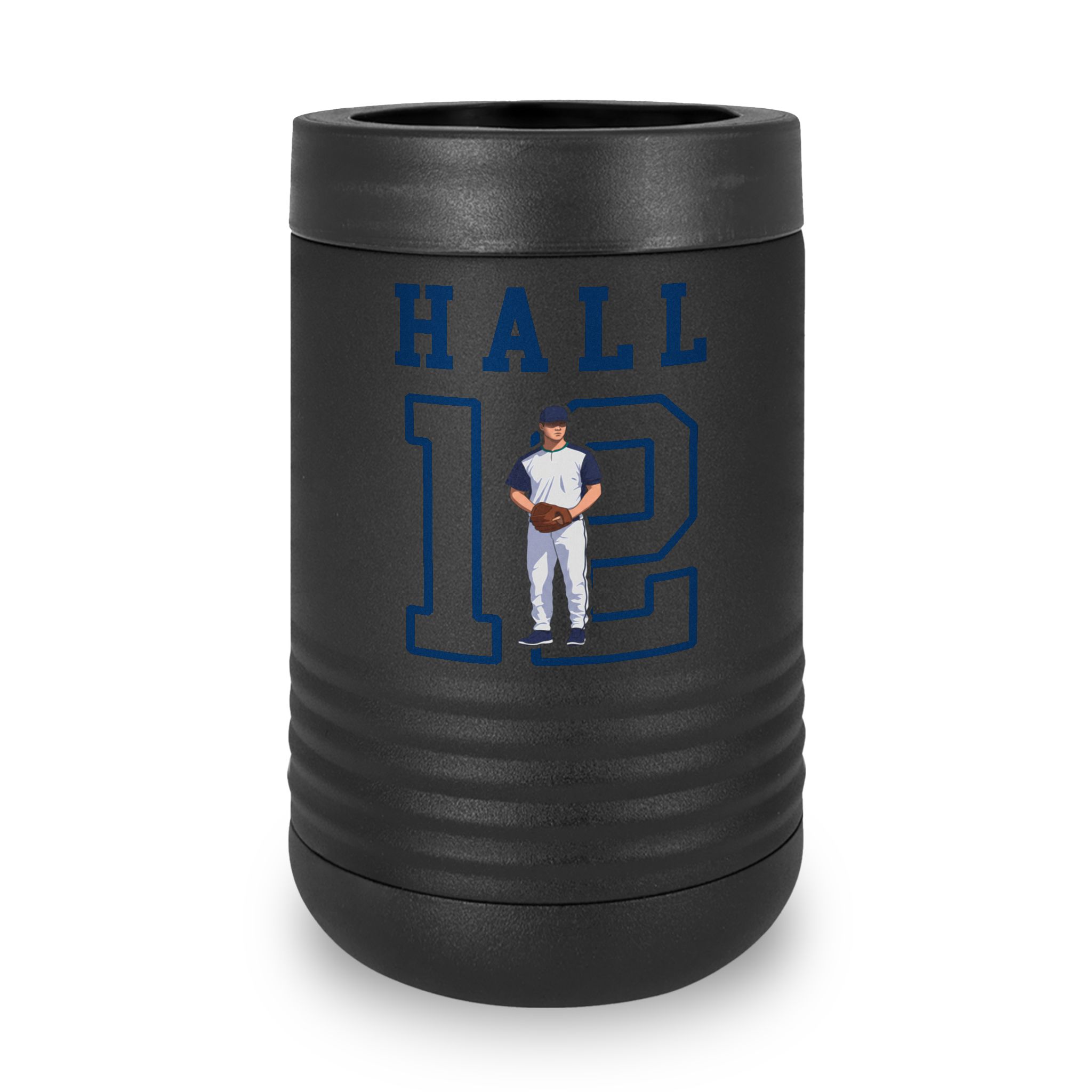 Stainless Can Cooler — character_shirsey in Black