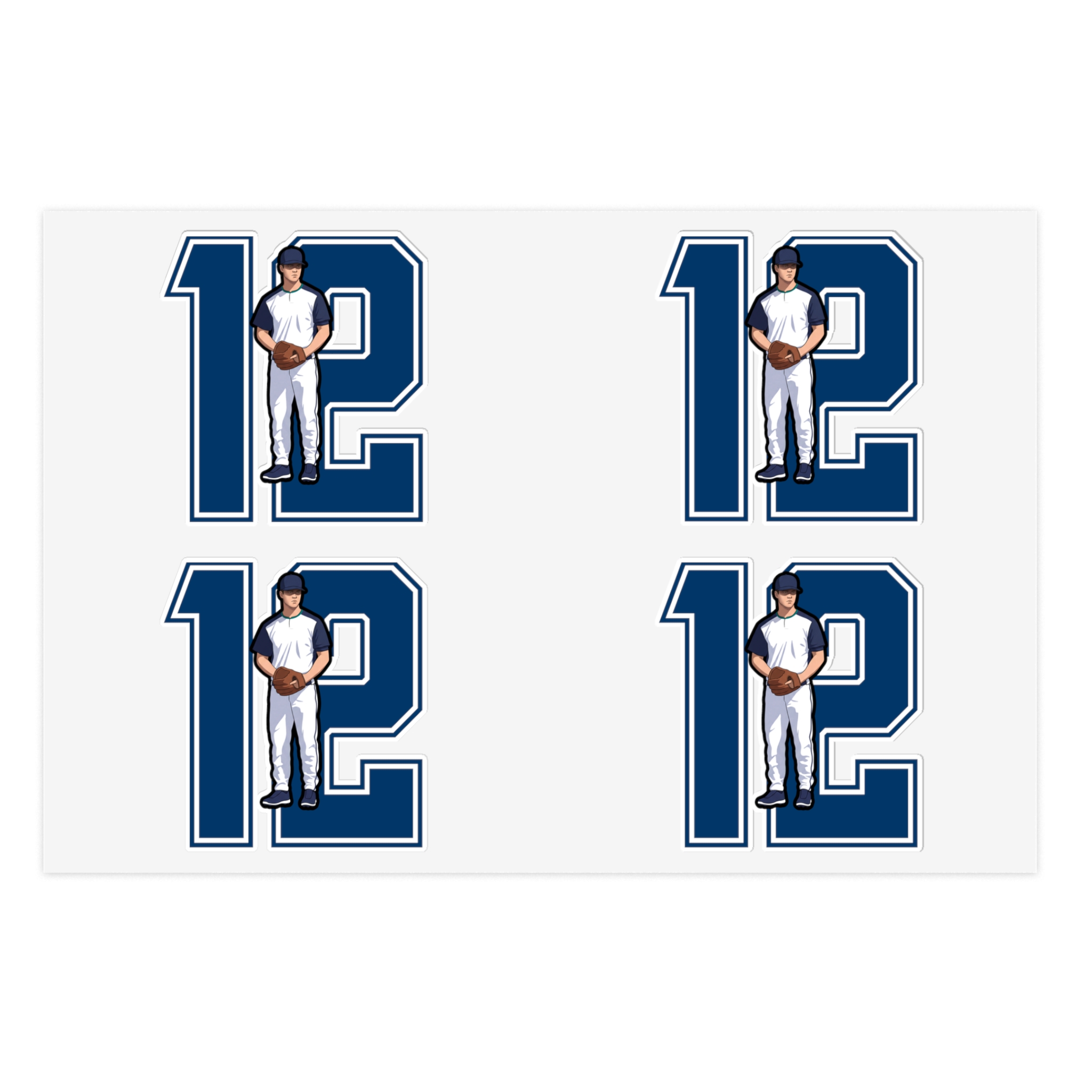 Sticker Sheet — character_number in Classic