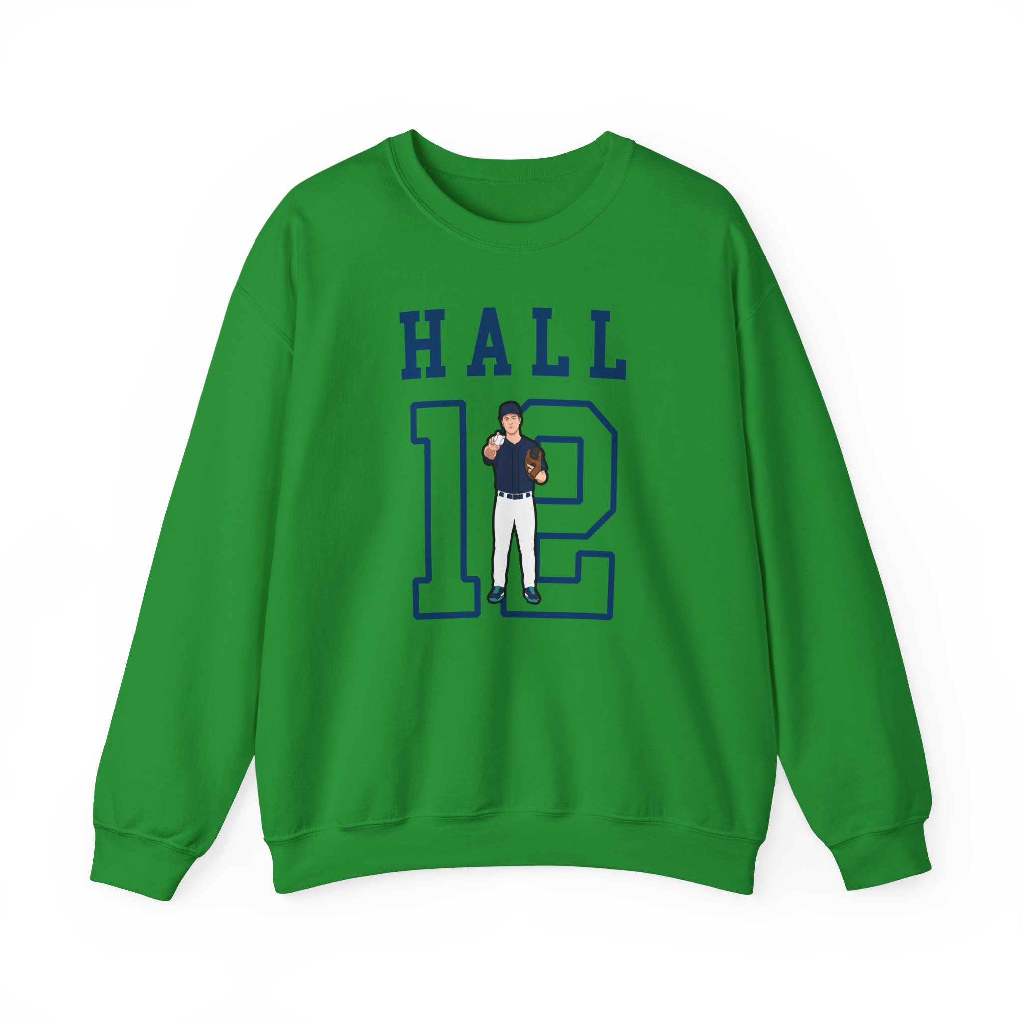 Crewneck Sweatshirt — character_shirsey in Green