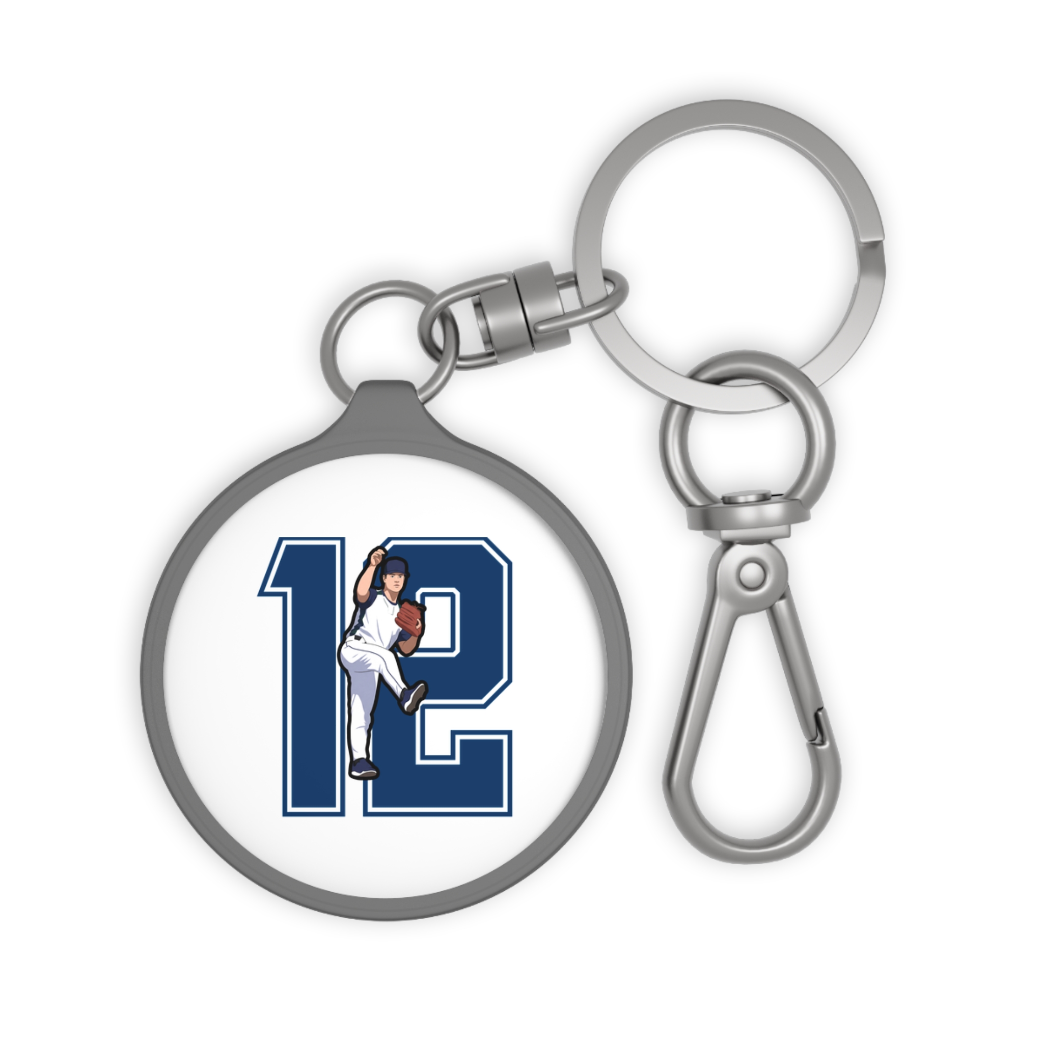 Keychain — character_number in Grey