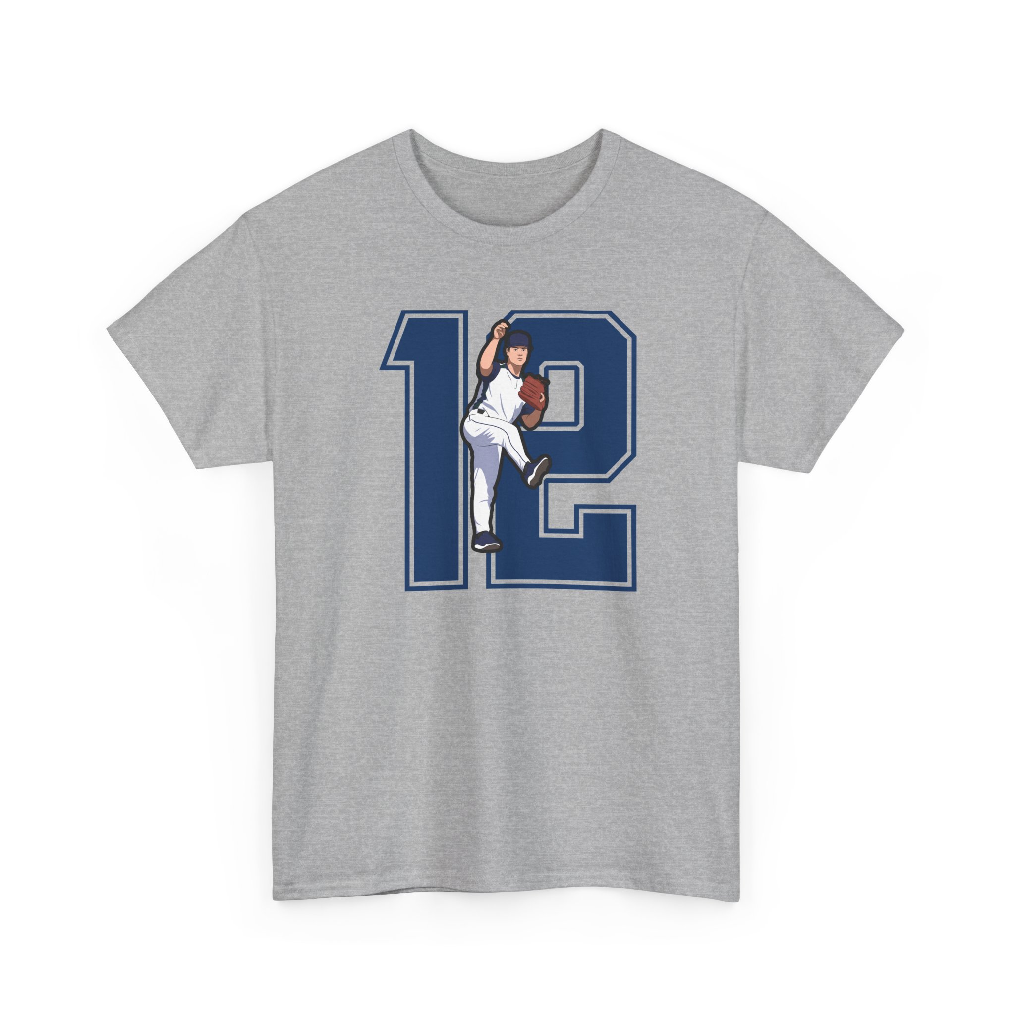 Tee — character_number in Grey