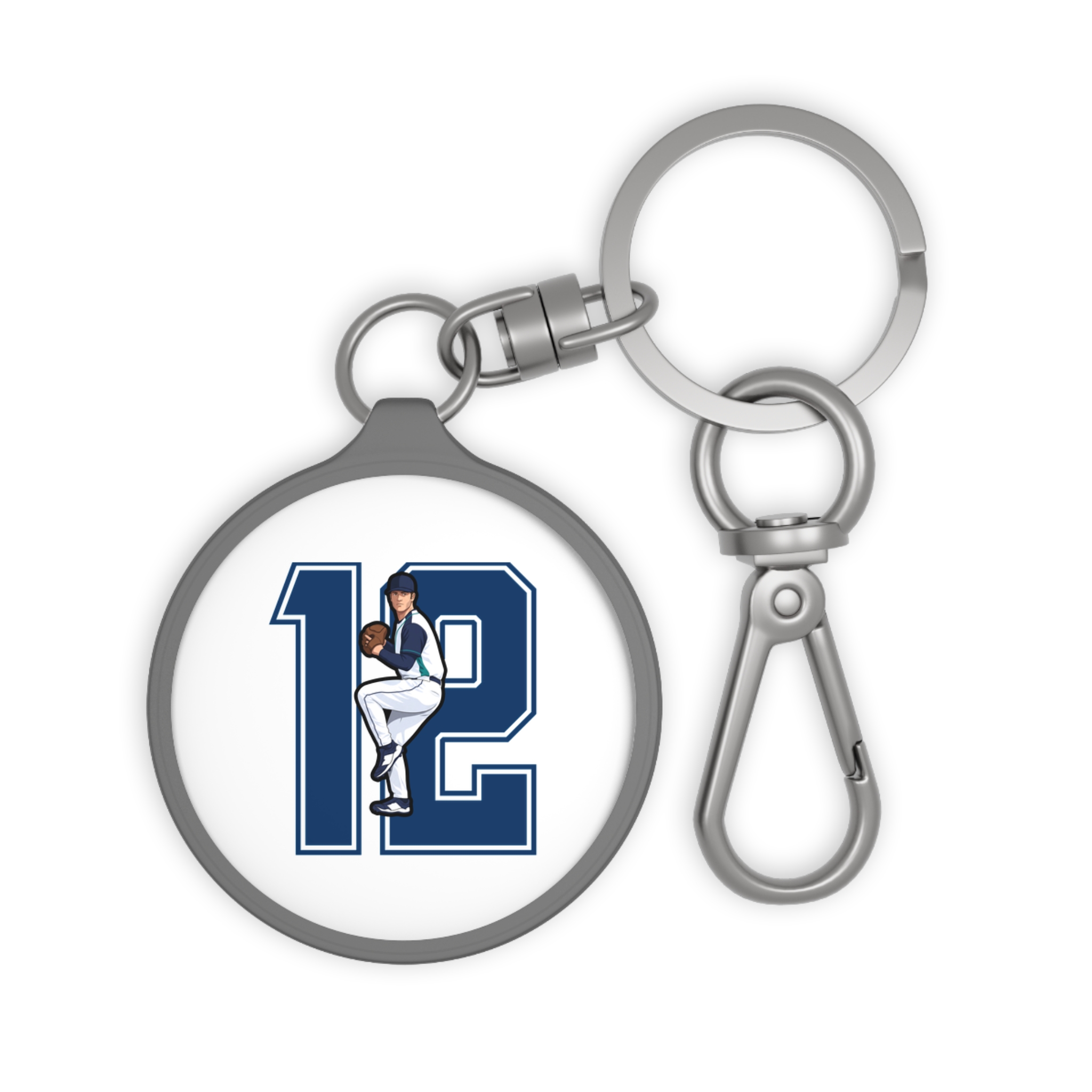 Keychain — character_number in Grey