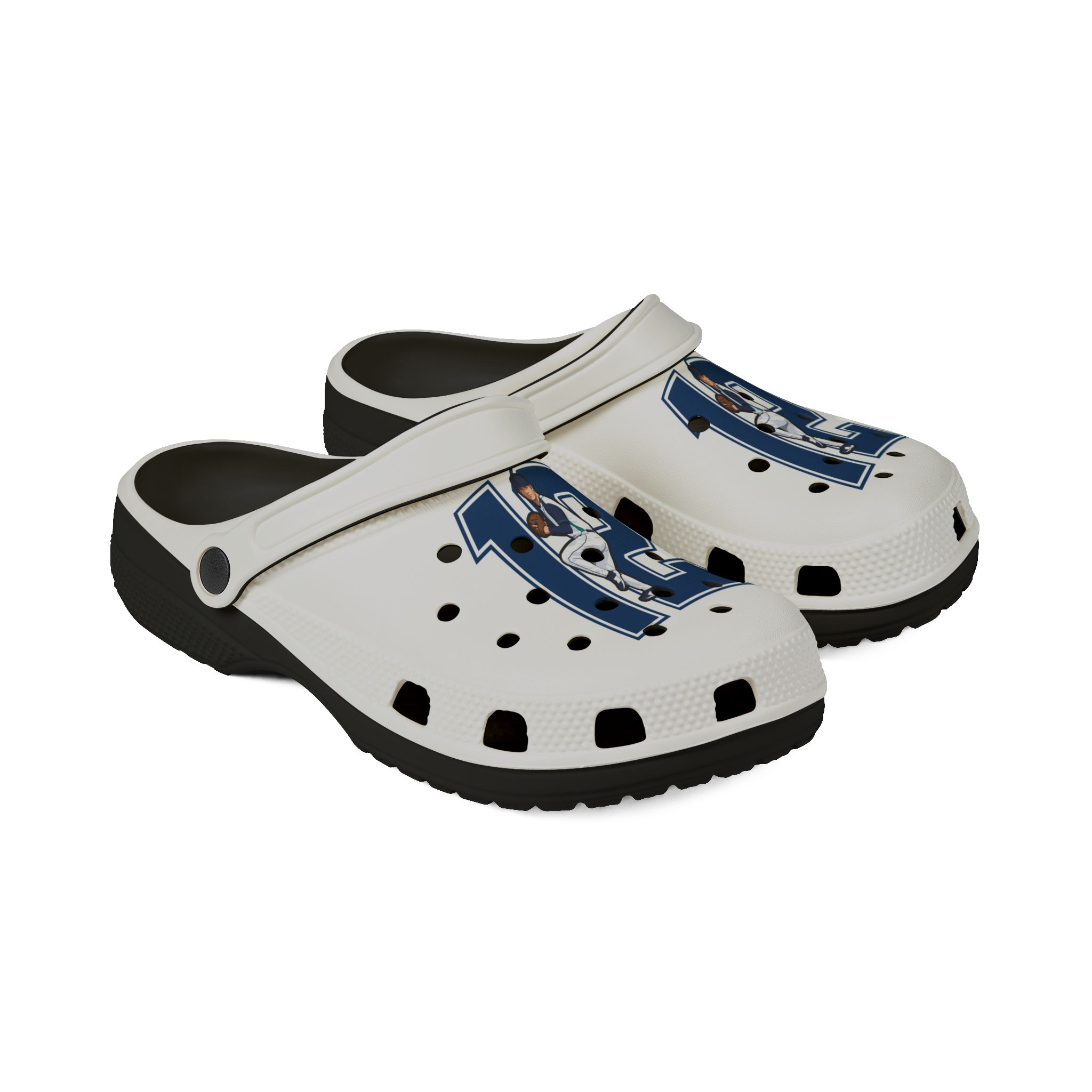 Rubber Clogs — character_number in Black