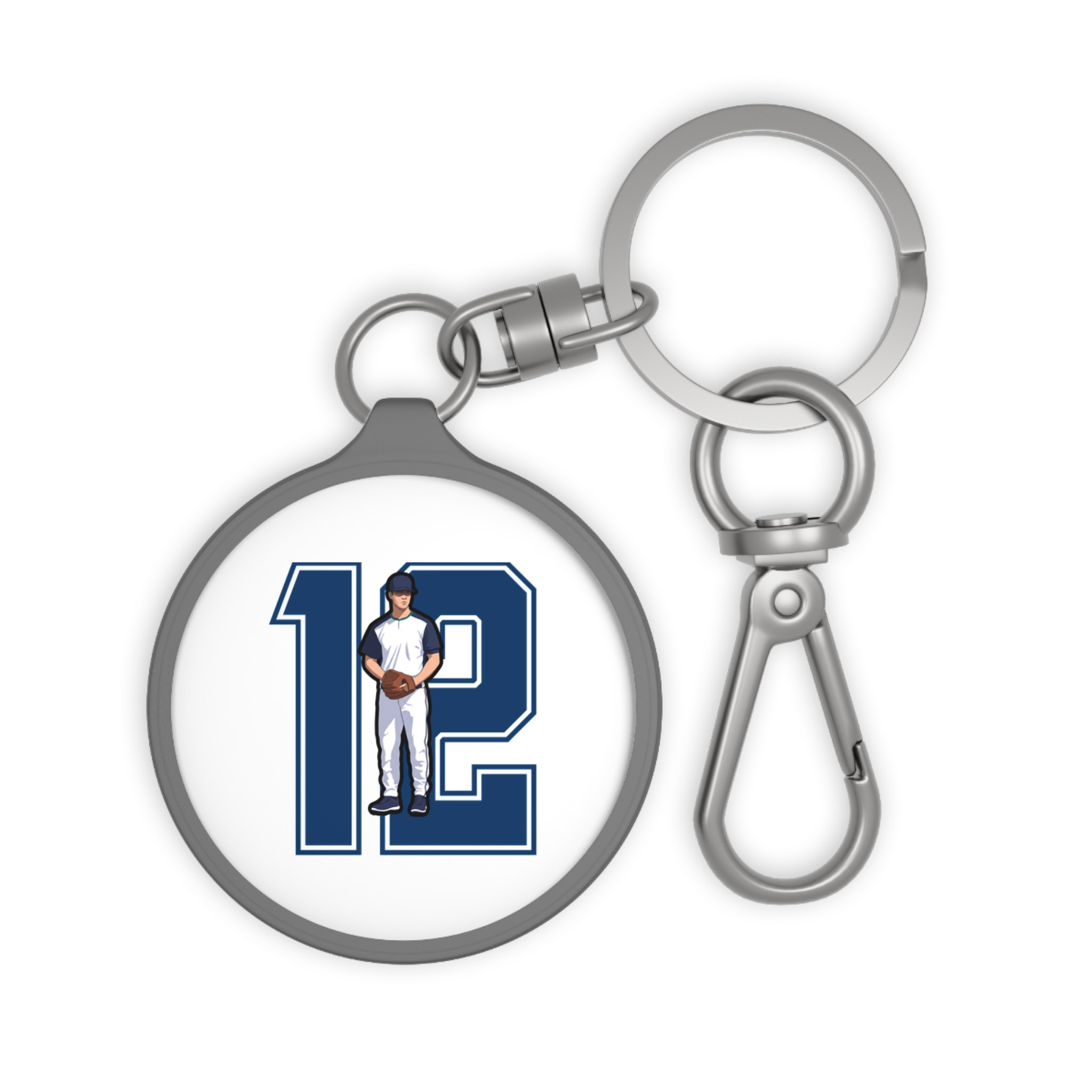 Keychain — character_number in Grey