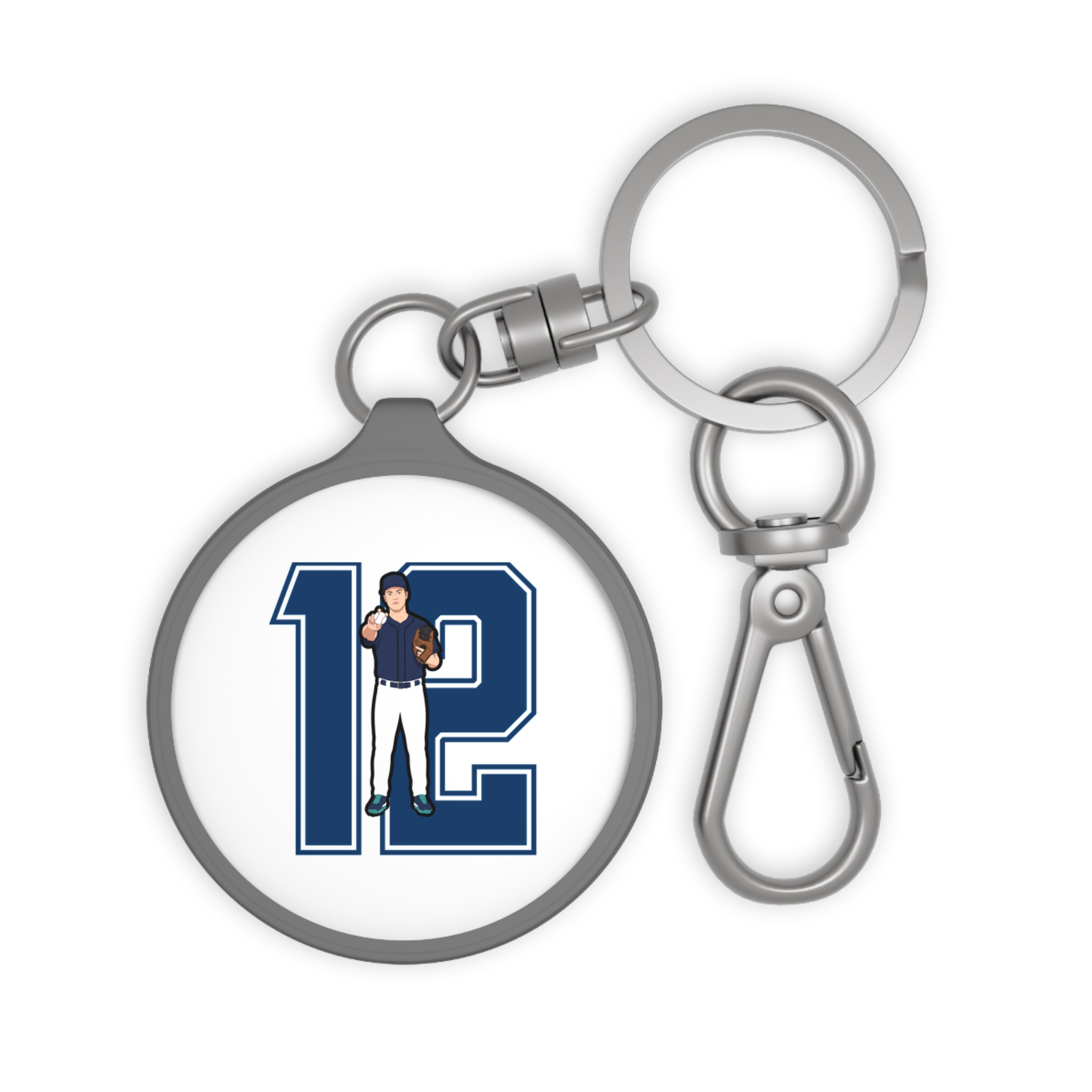 Keychain — character_number in Grey