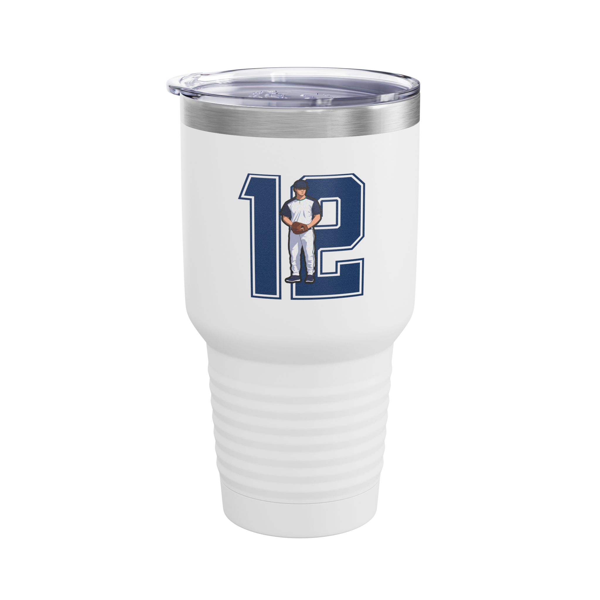 30oz Tumbler — character_number in White