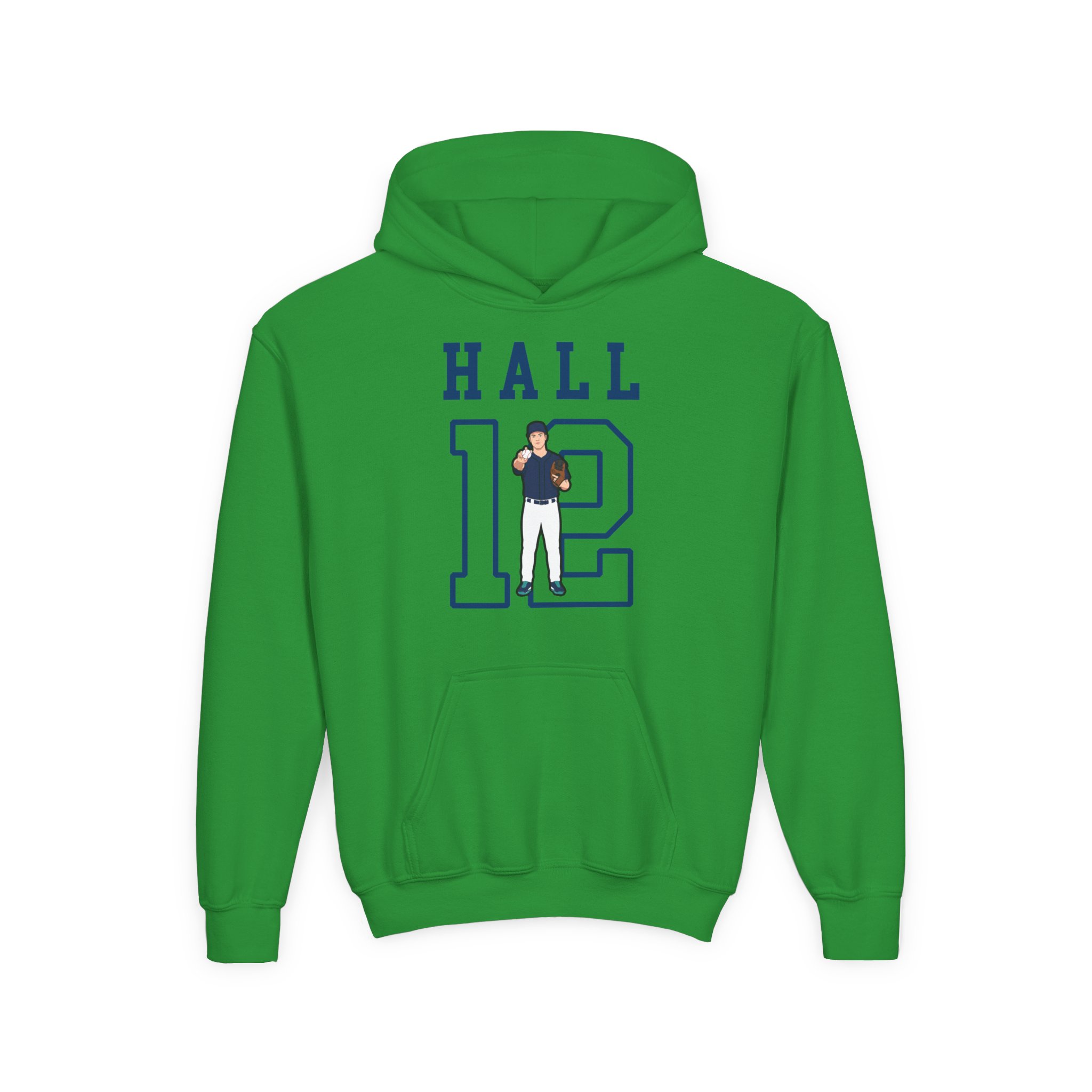 Youth Hoodie — character_shirsey in Green