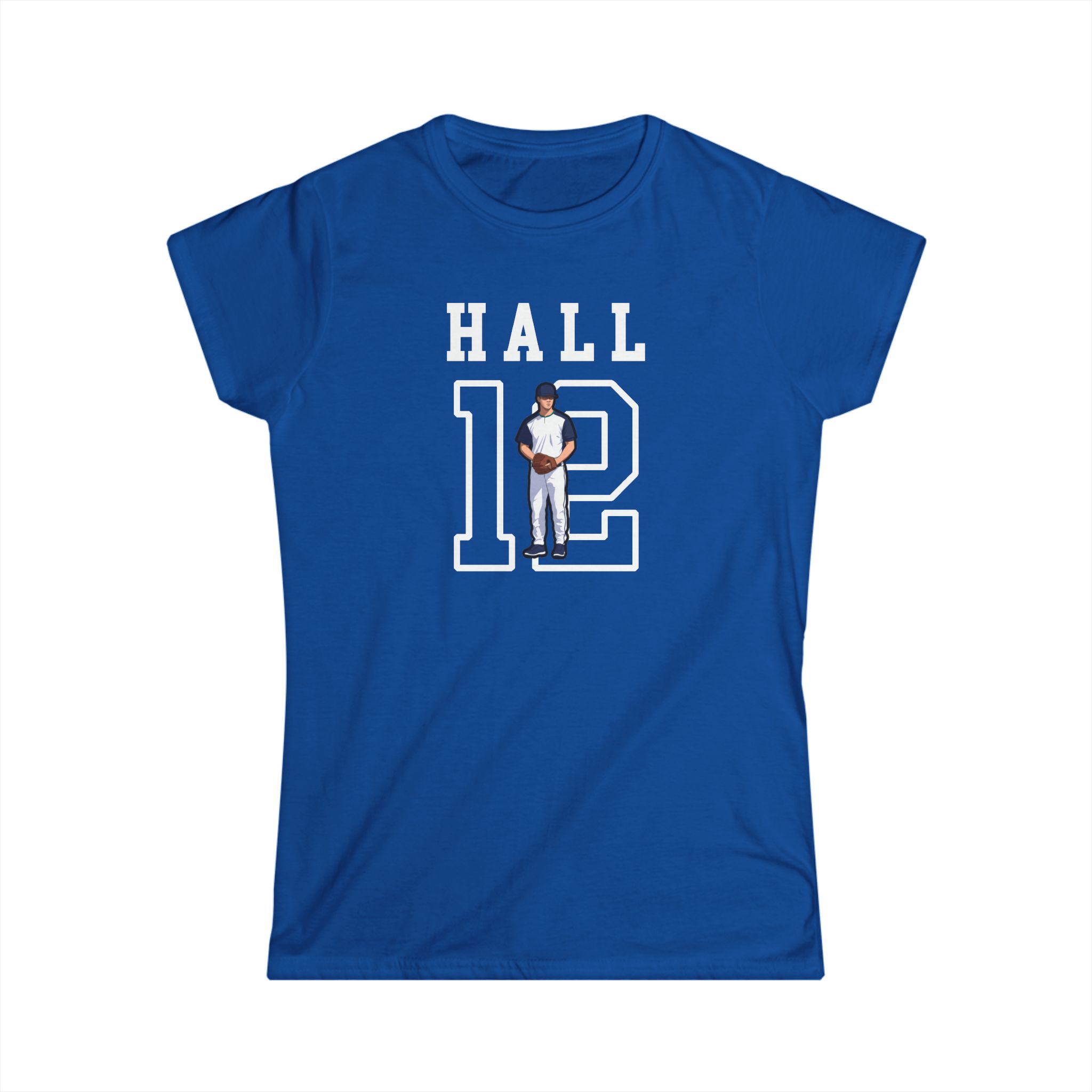 Women's Softstyle Tee — character_shirsey in Royal