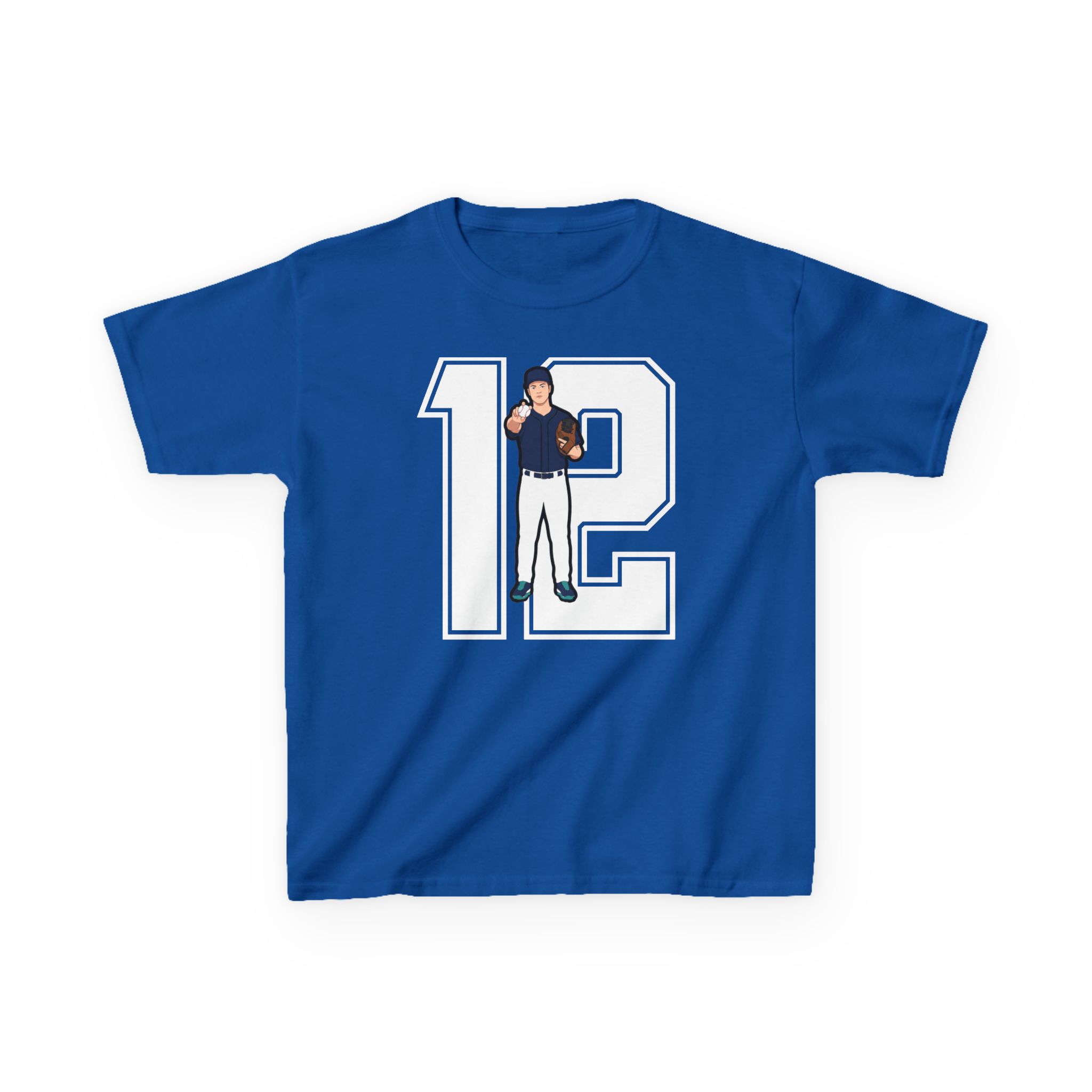 Youth Tee — character_number in Royal