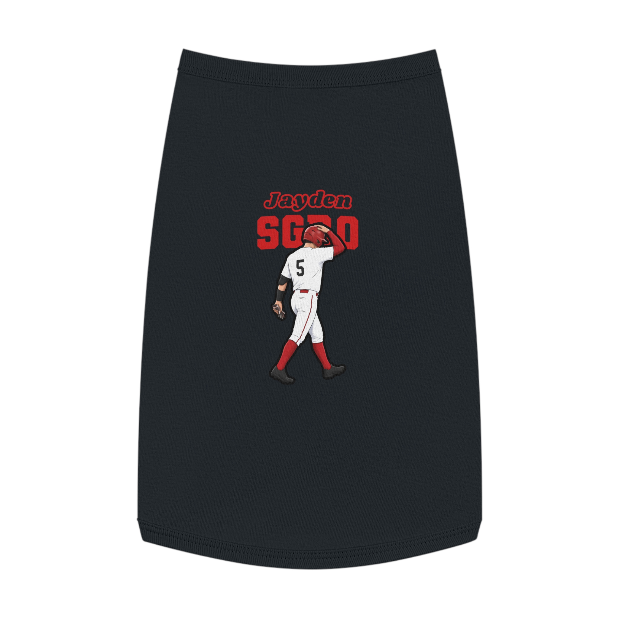 Pet Tank Top — character_name_arch in White