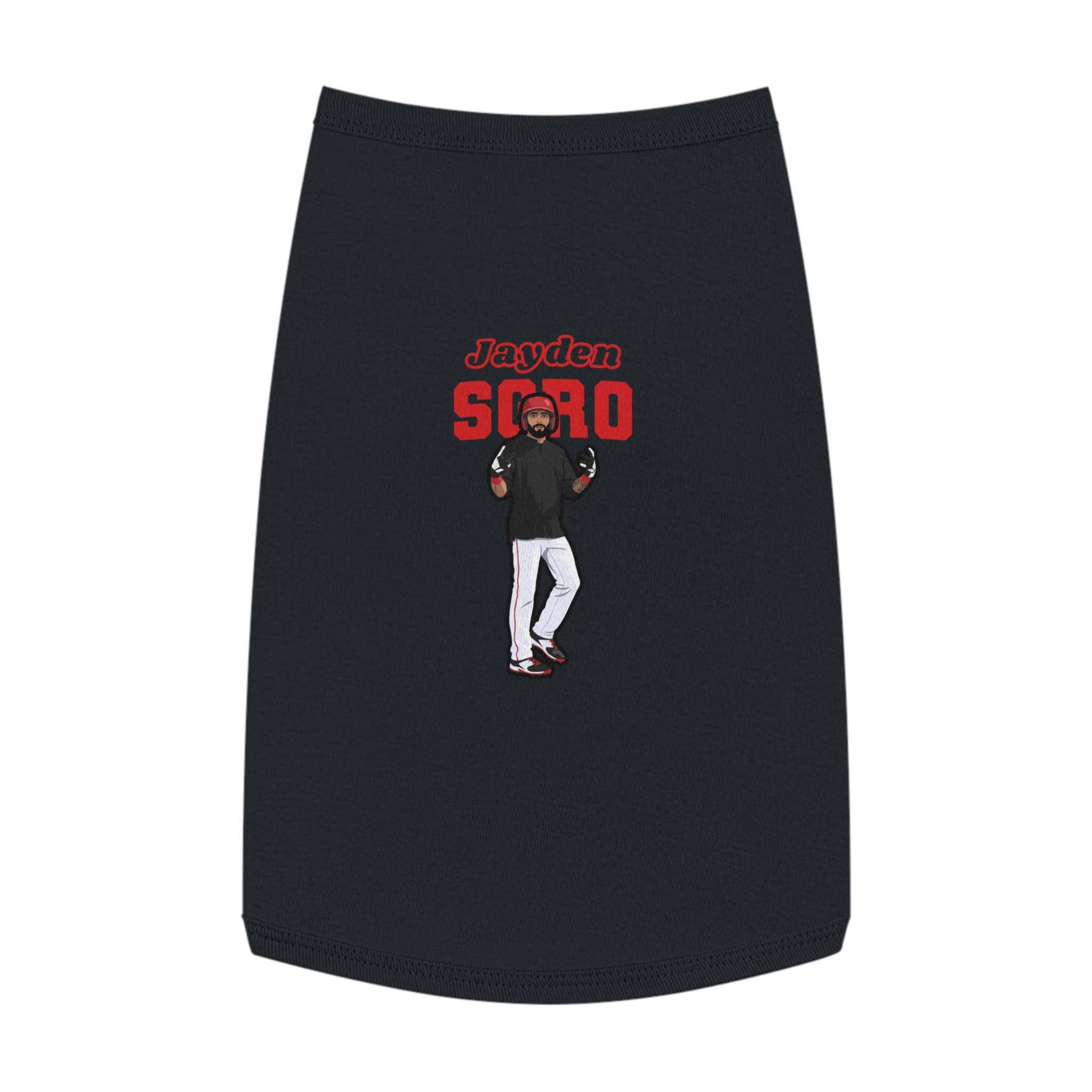 Pet Tank Top — character_name_arch in Black