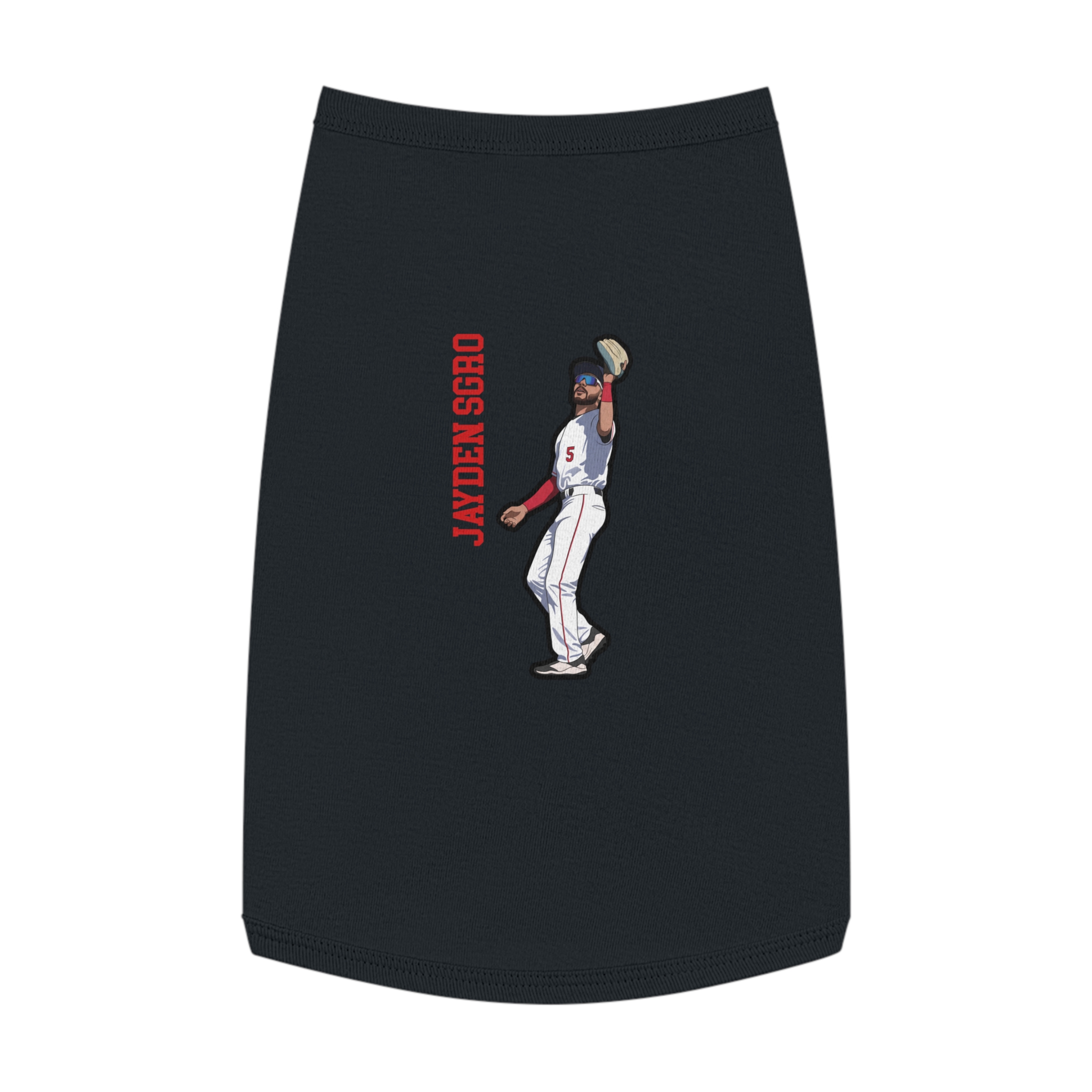 Pet Tank Top — character_name_vertical in White