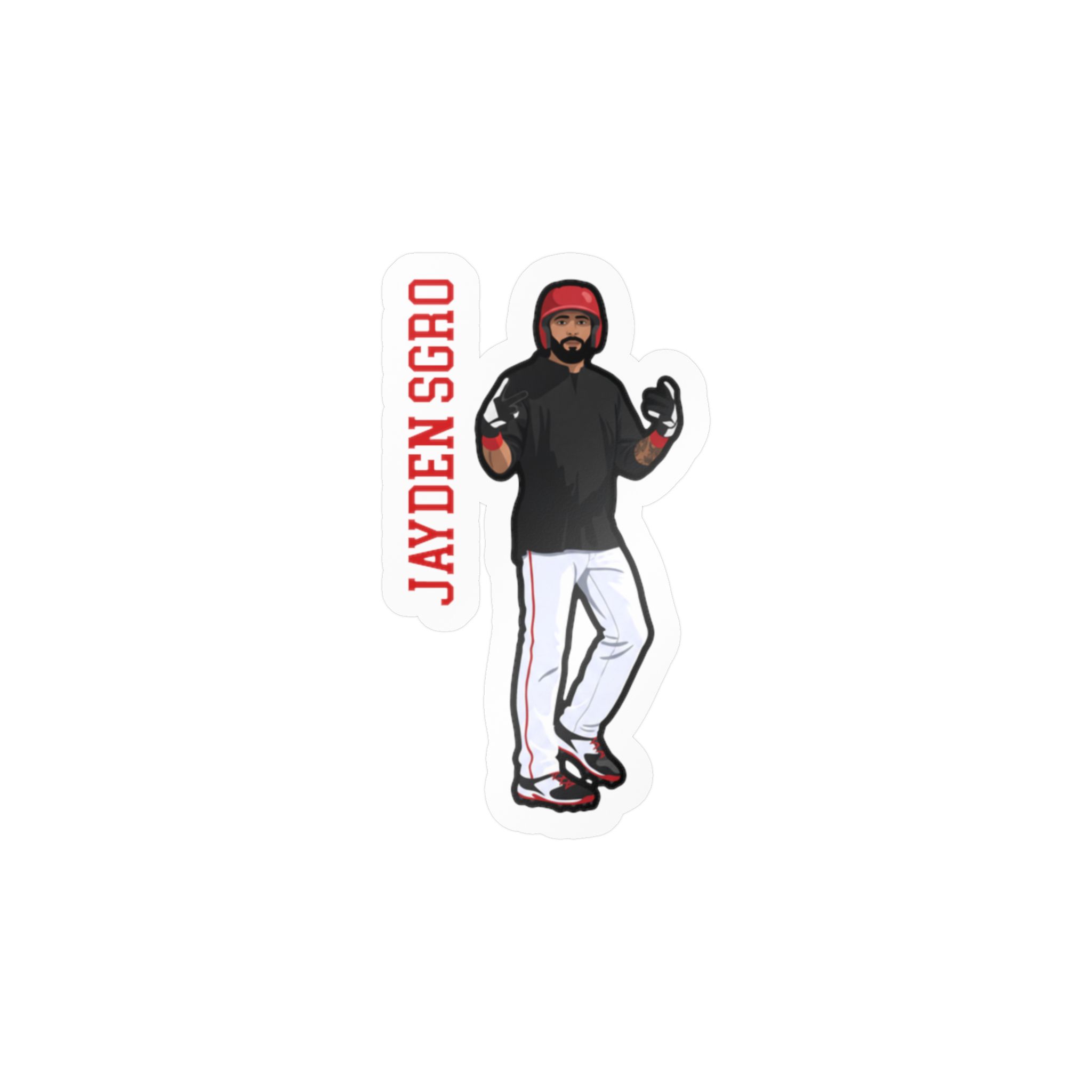 Vinyl Sticker — character_name_vertical in Classic