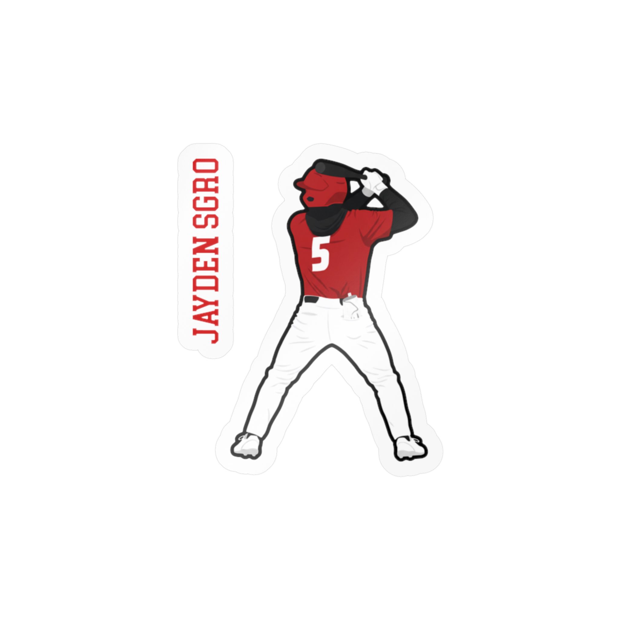 Vinyl Sticker — character_name_vertical in Classic