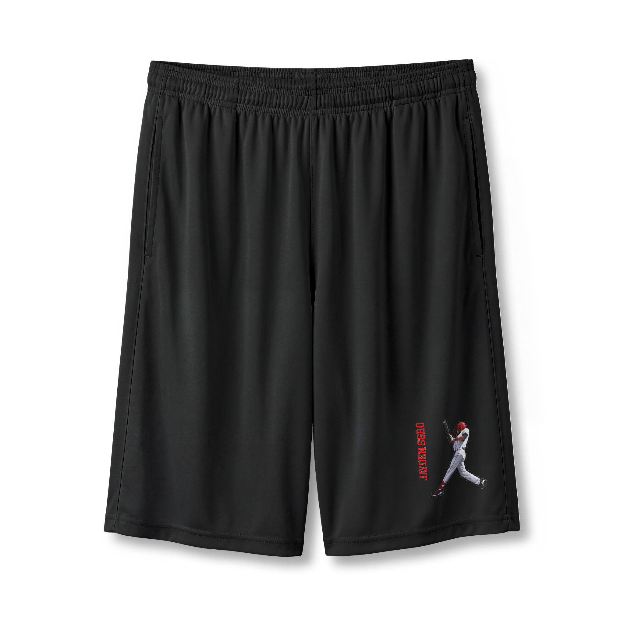 Shorts — character_name_vertical in Black