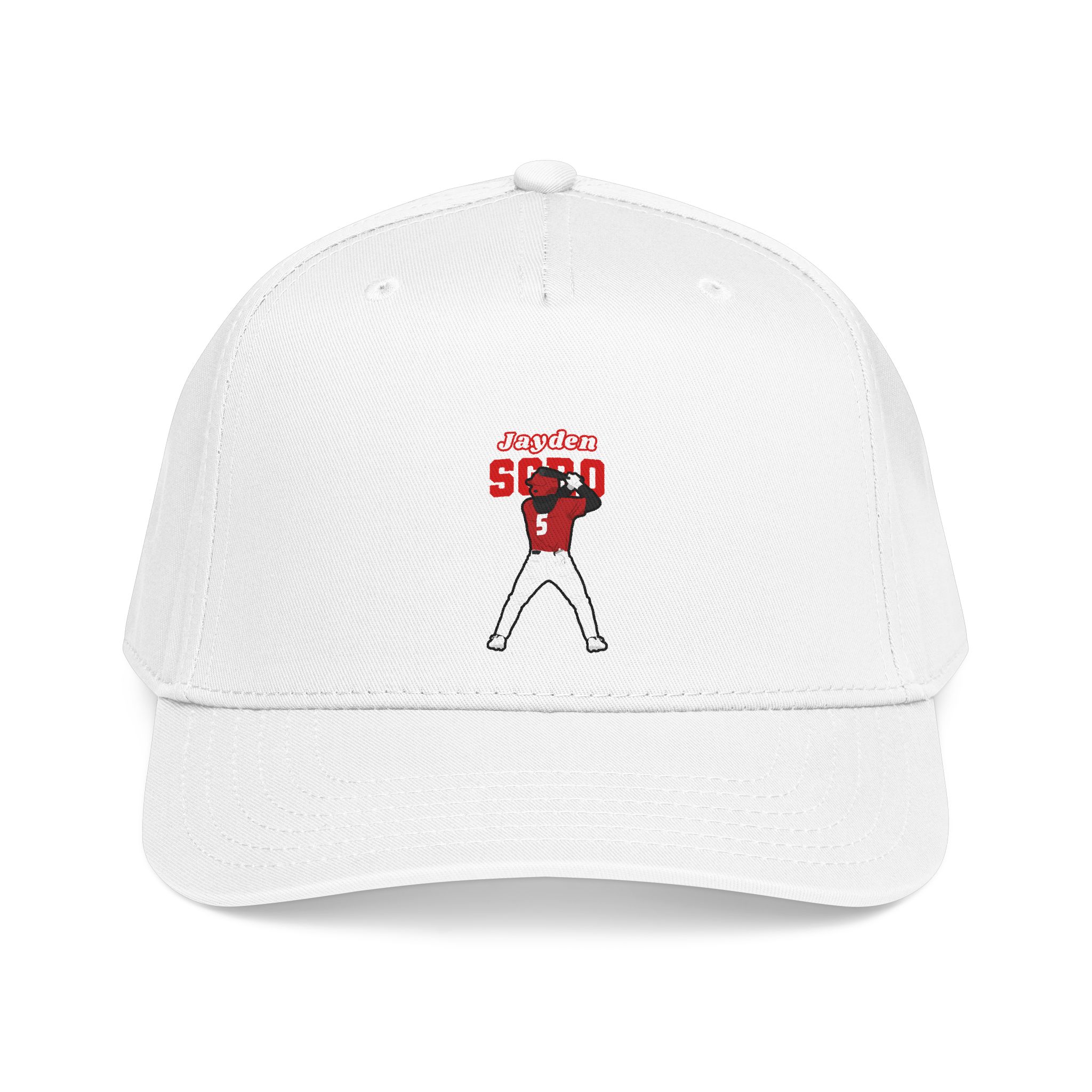 Baseball Cap — character_name_arch in White