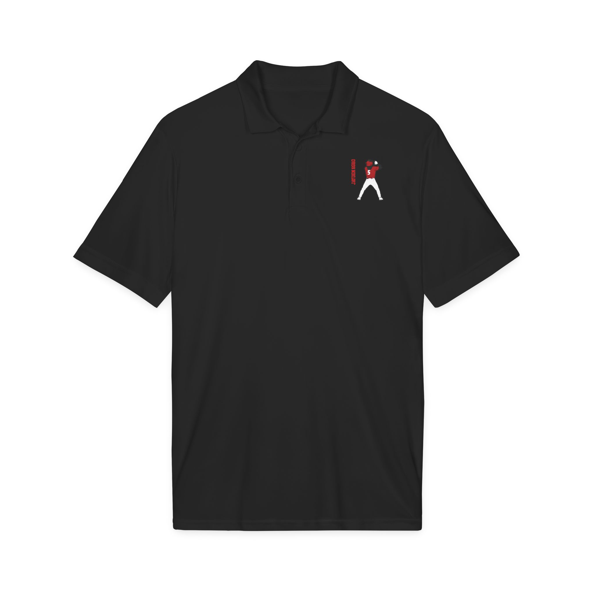 Polo — character_name_vertical in Black