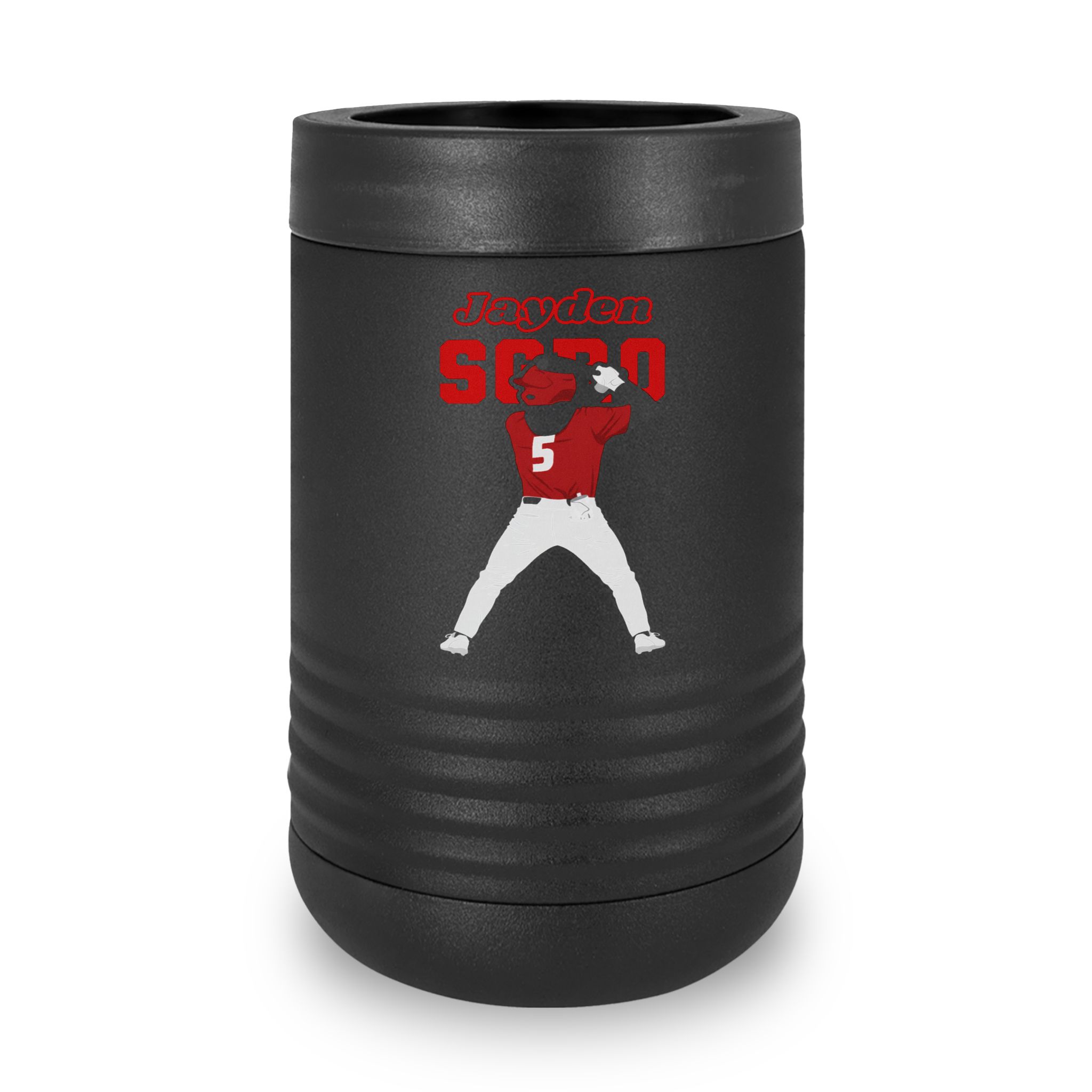 Stainless Can Cooler — character_name_arch in Black