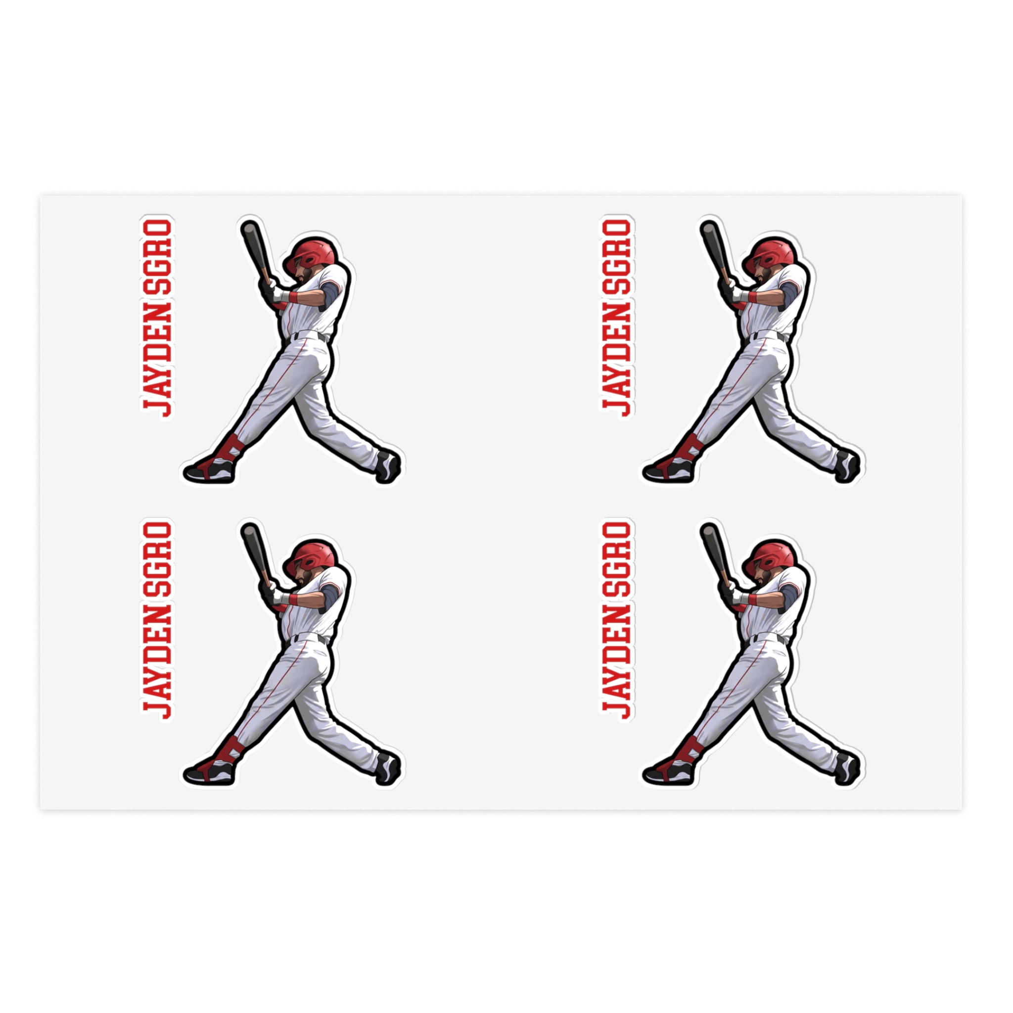 Sticker Sheet — character_name_vertical in Classic