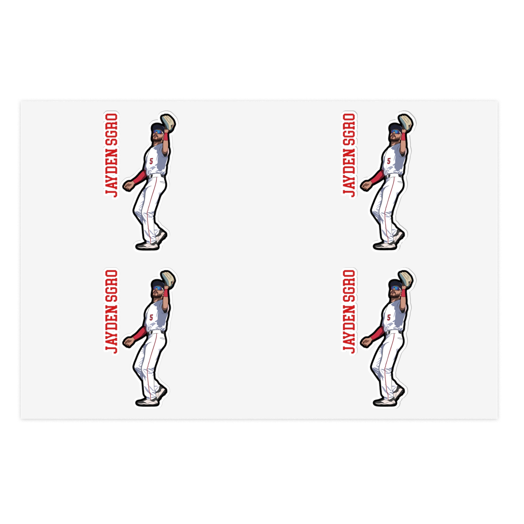 Sticker Sheet — character_name_vertical in Classic
