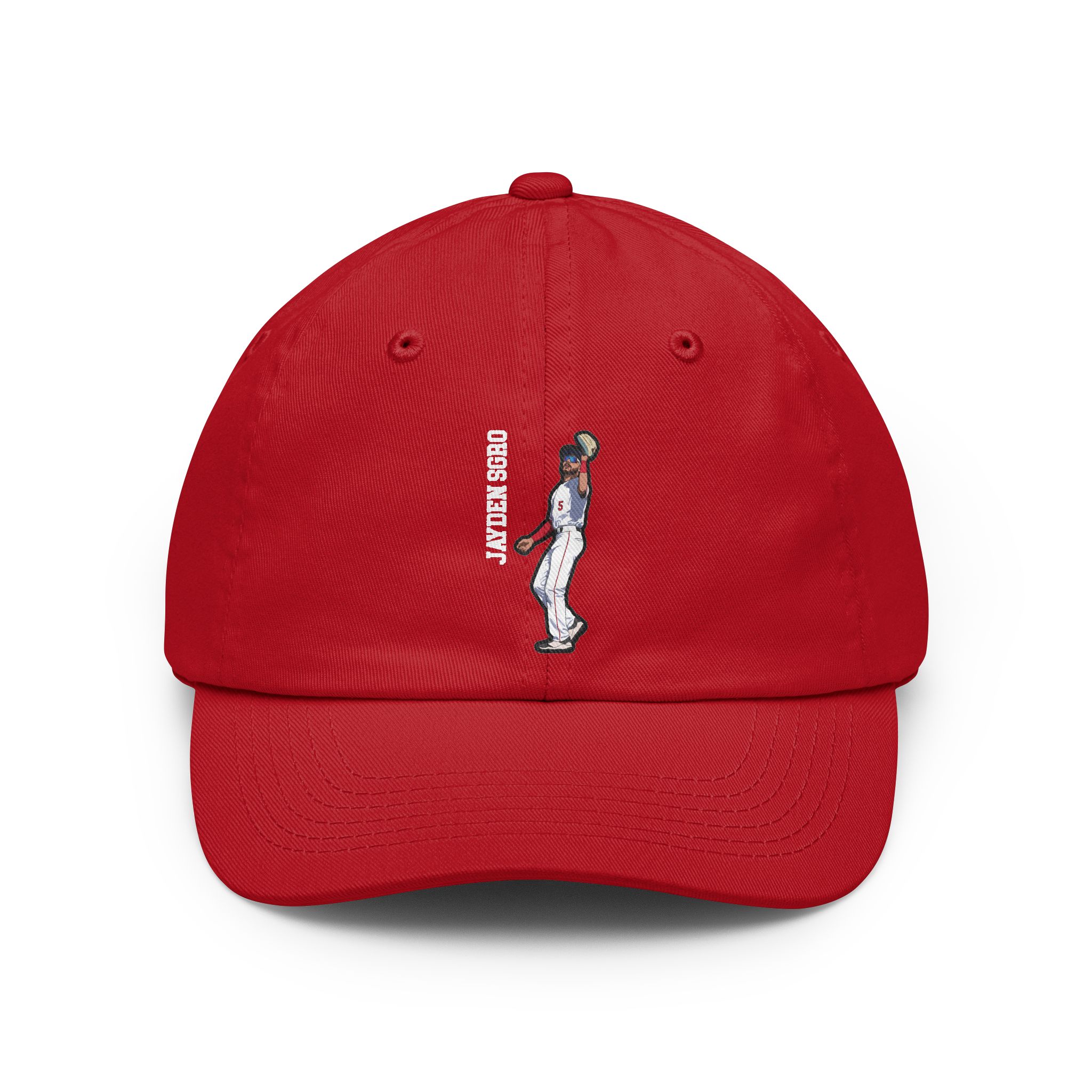 Classic Cap — character_name_vertical in Red