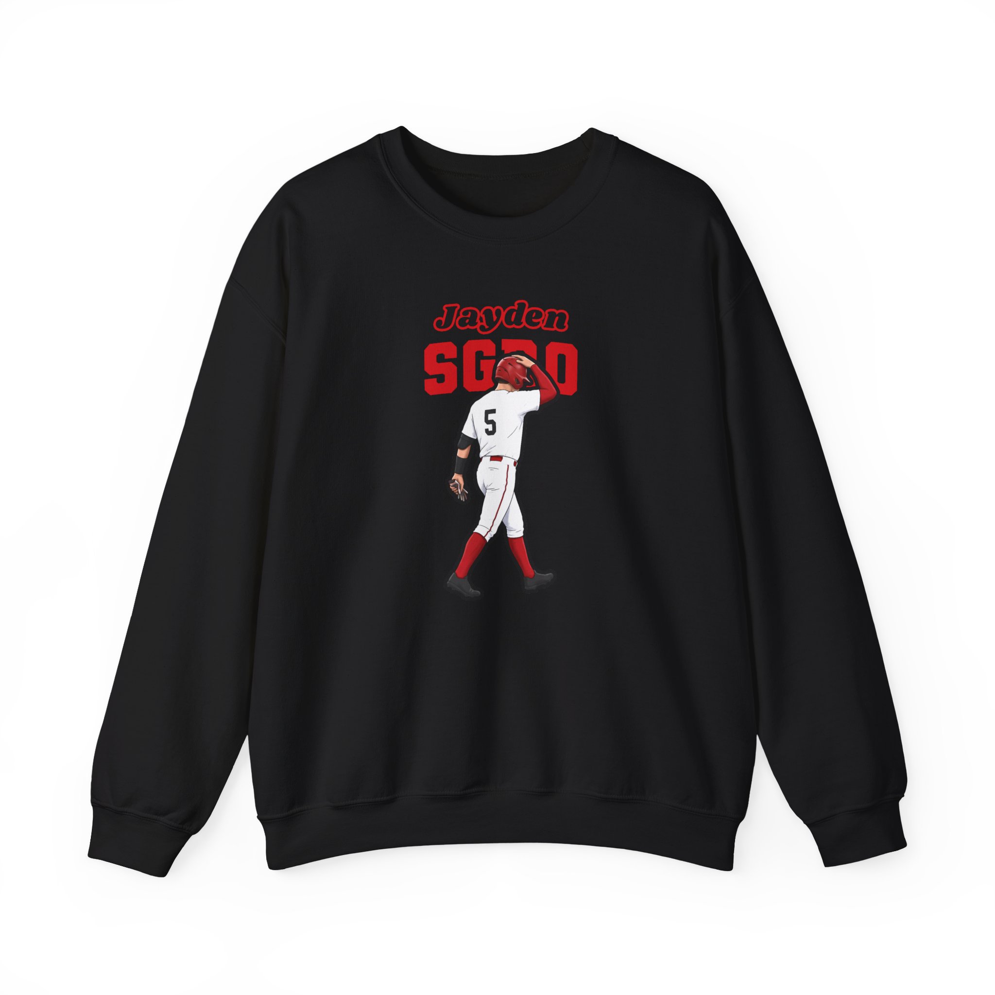 Crewneck Sweatshirt — character_name_arch in Black