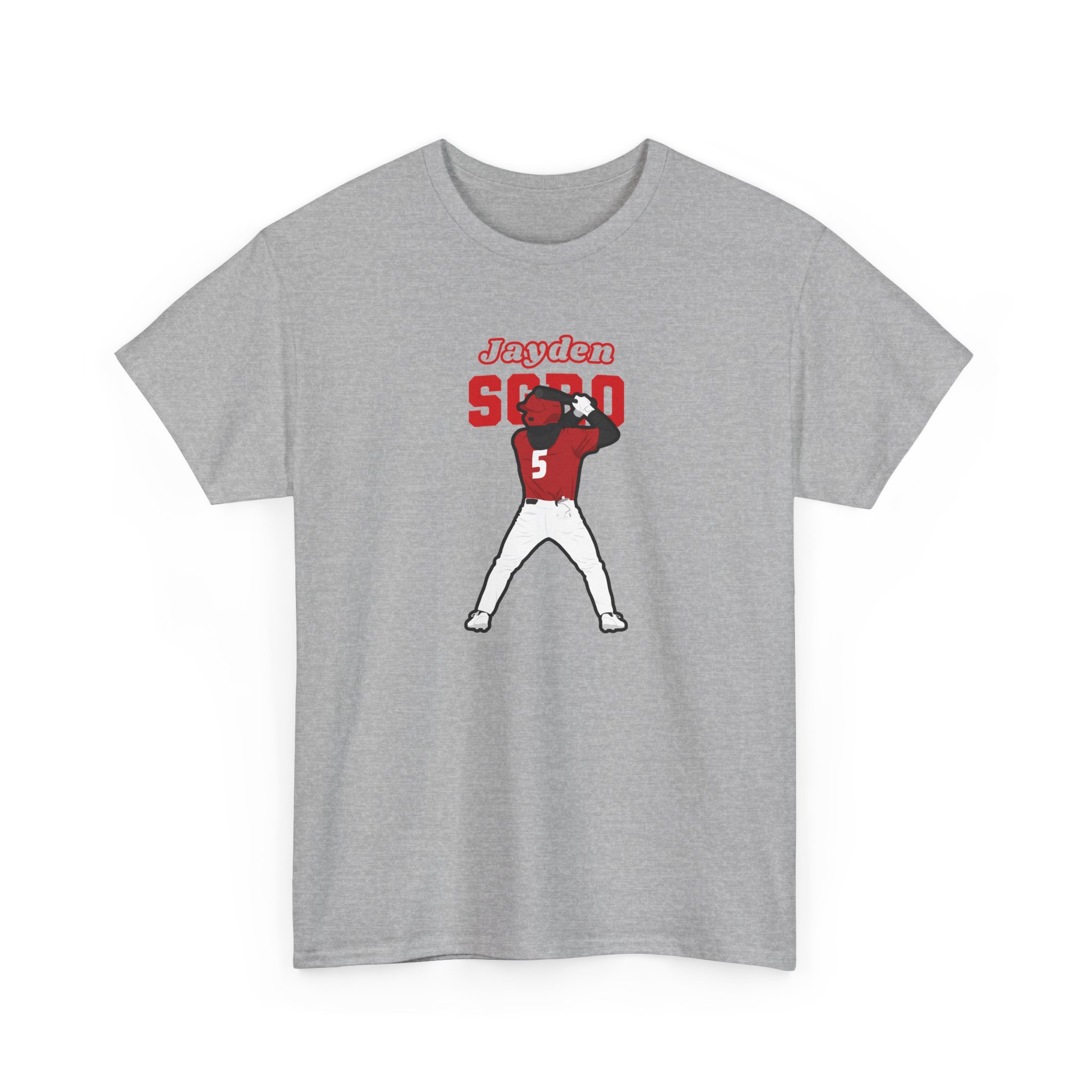 Tee — character_name_arch in Grey
