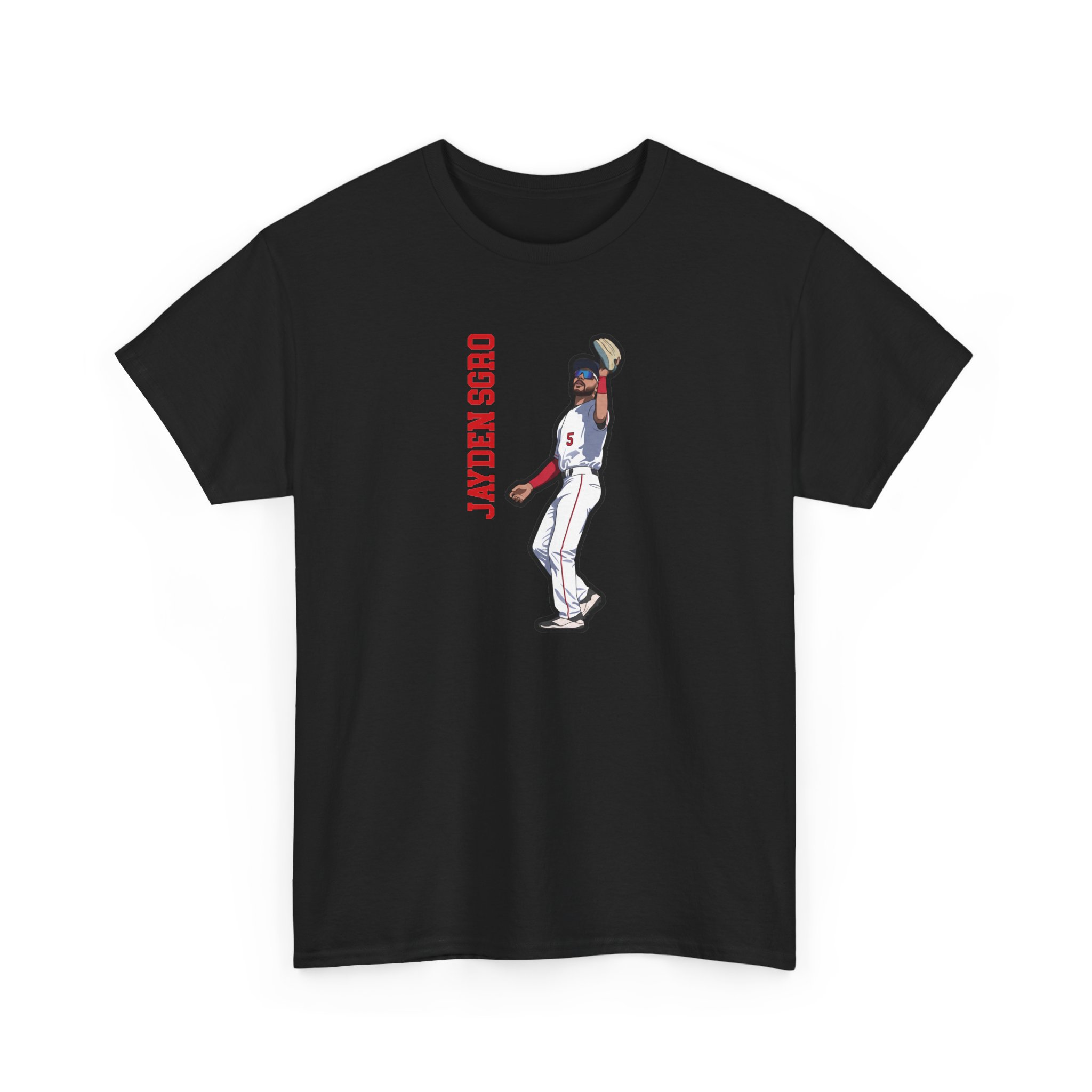 Tee — character_name_vertical in Black