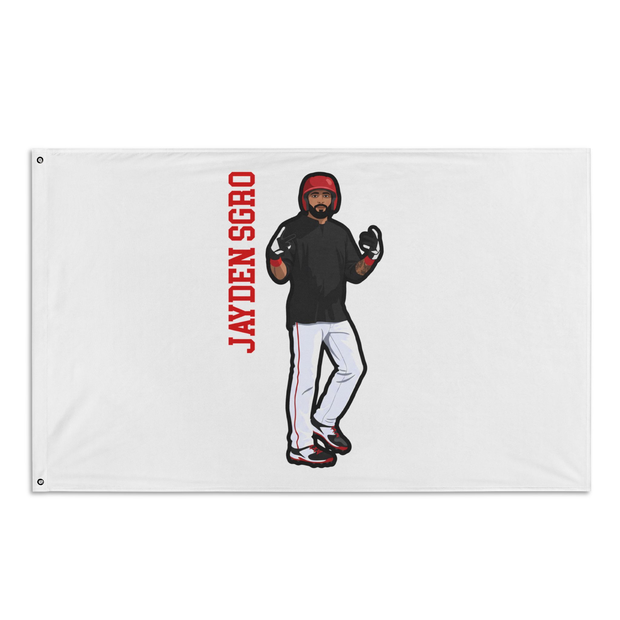 Flag (35 × 56 in) — character_name_vertical in Classic