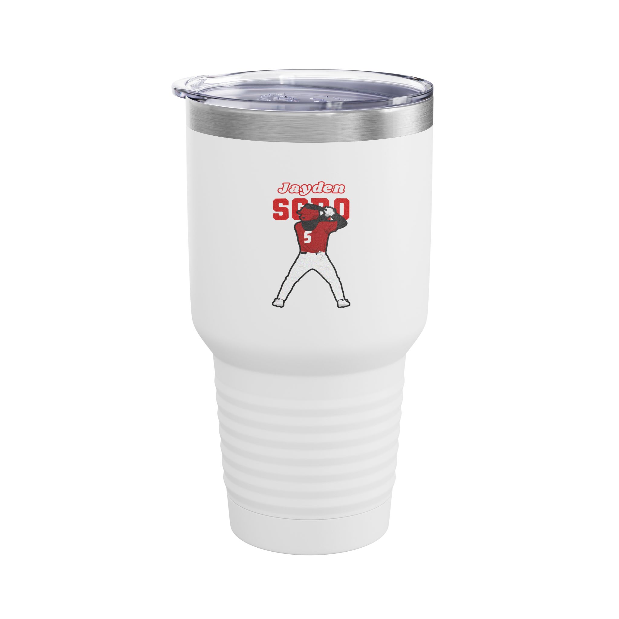 30oz Tumbler — character_name_arch in White