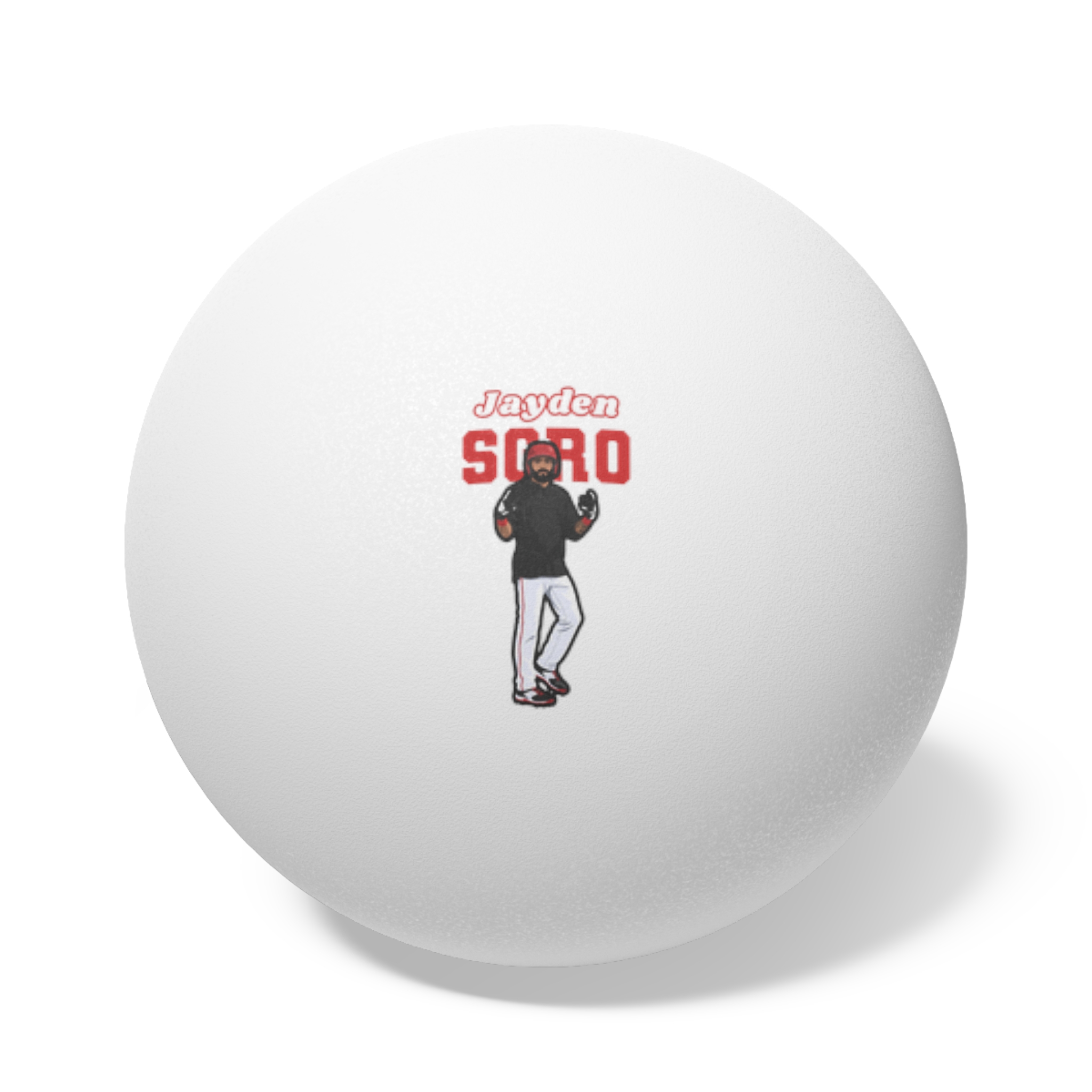 Ping Pong Balls, 6 pcs — character_name_arch in White