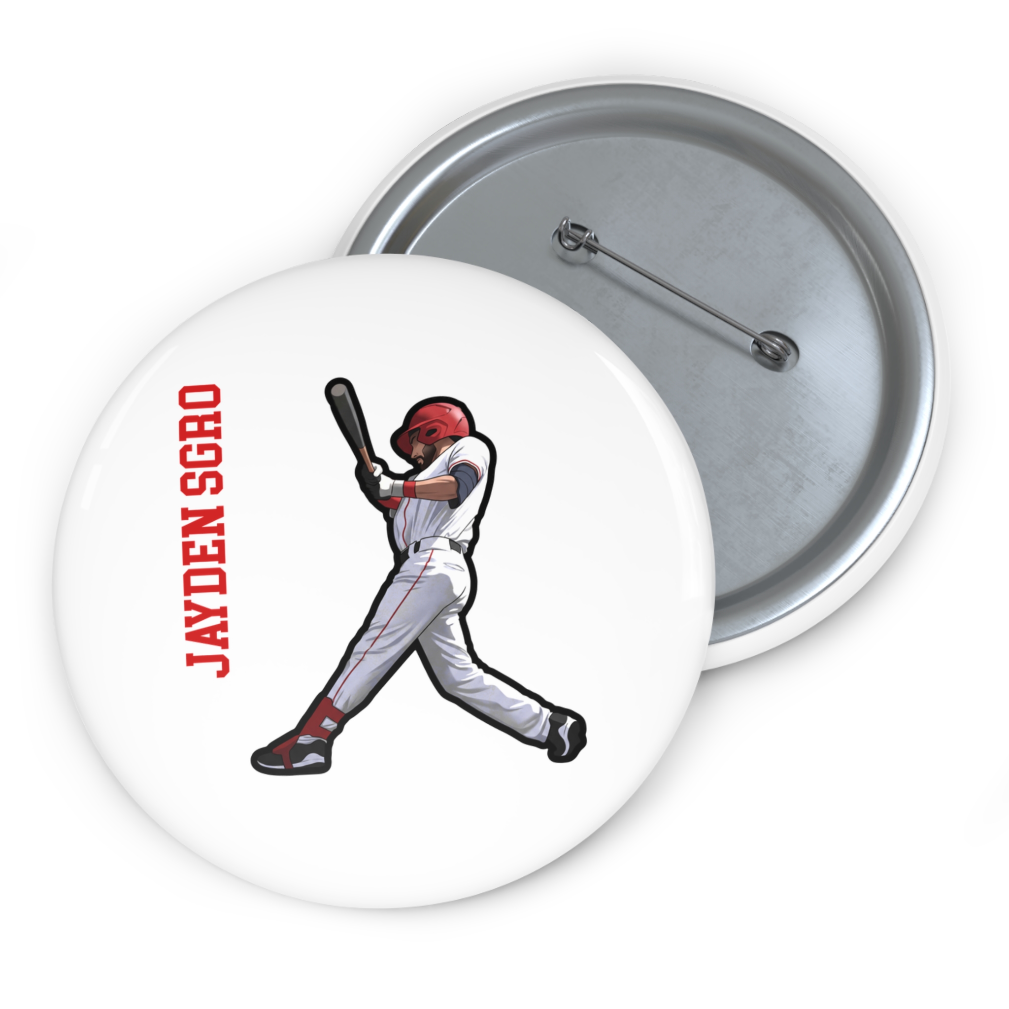Game Day Pin — character_name_vertical in Classic